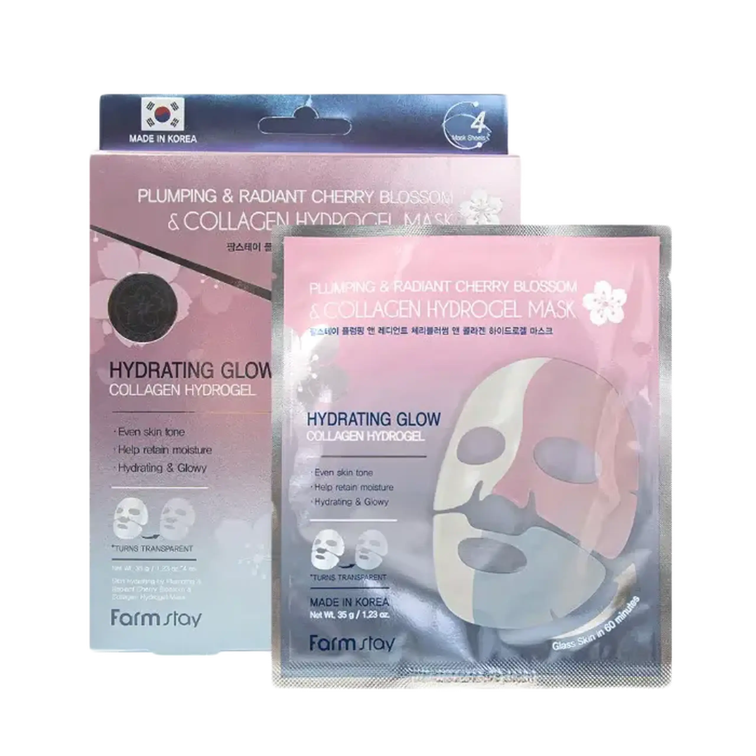 FarmStay, Plumping Collagen Hydrogel Mask, 35g