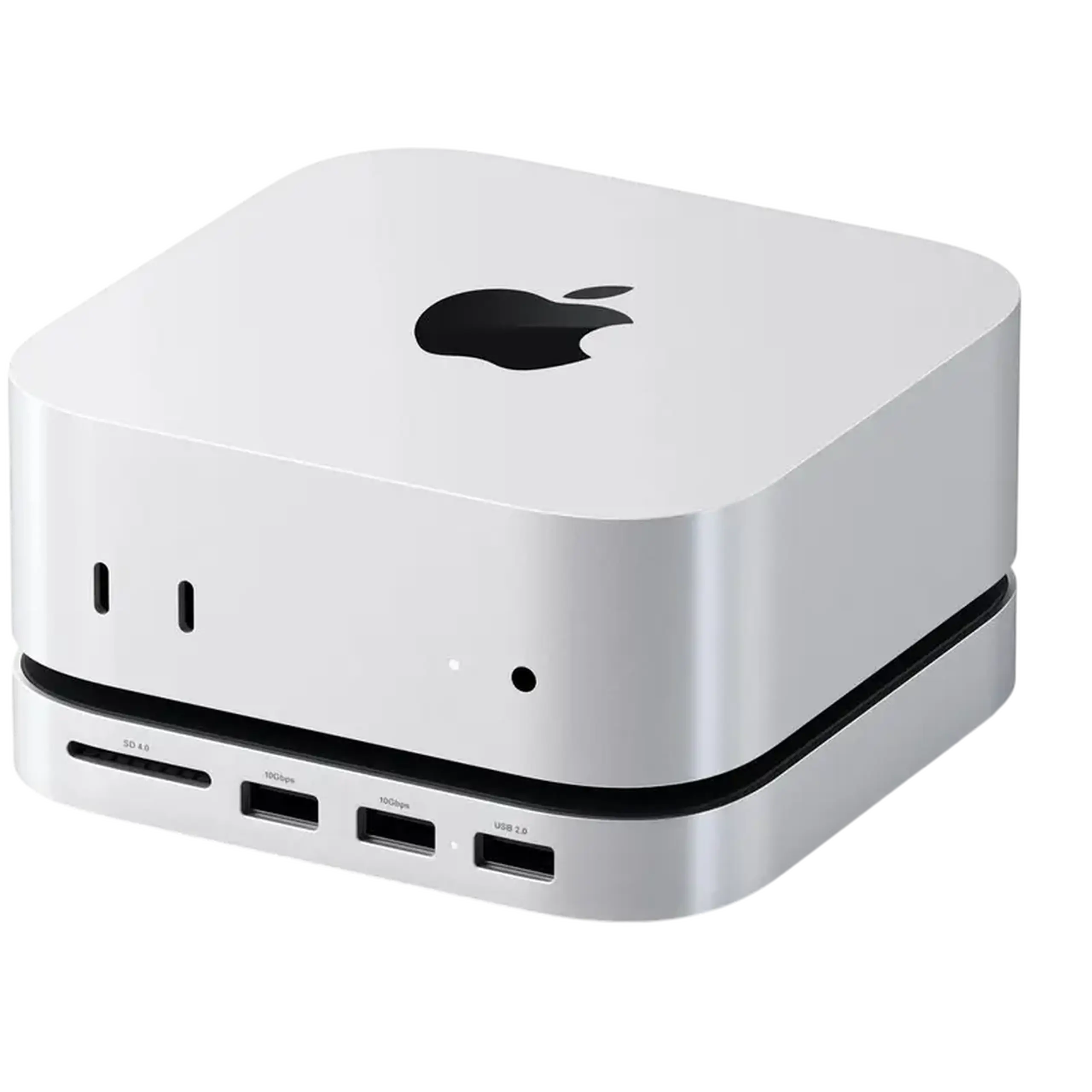 Adaptor Hub Satechi Mac Mini M4 Stand & Hub, Argintiu