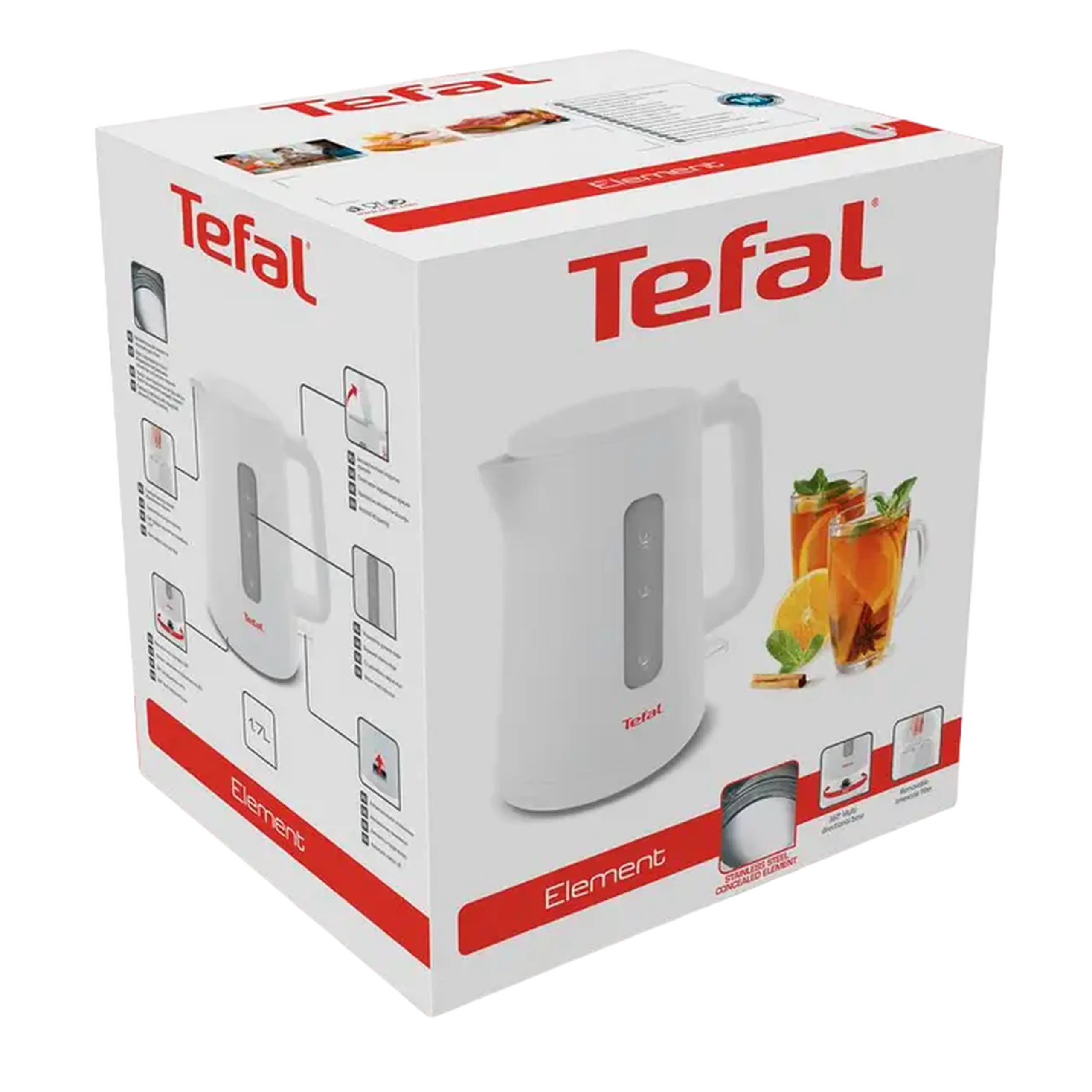 Fierbător electric Tefal KO200130, Alb