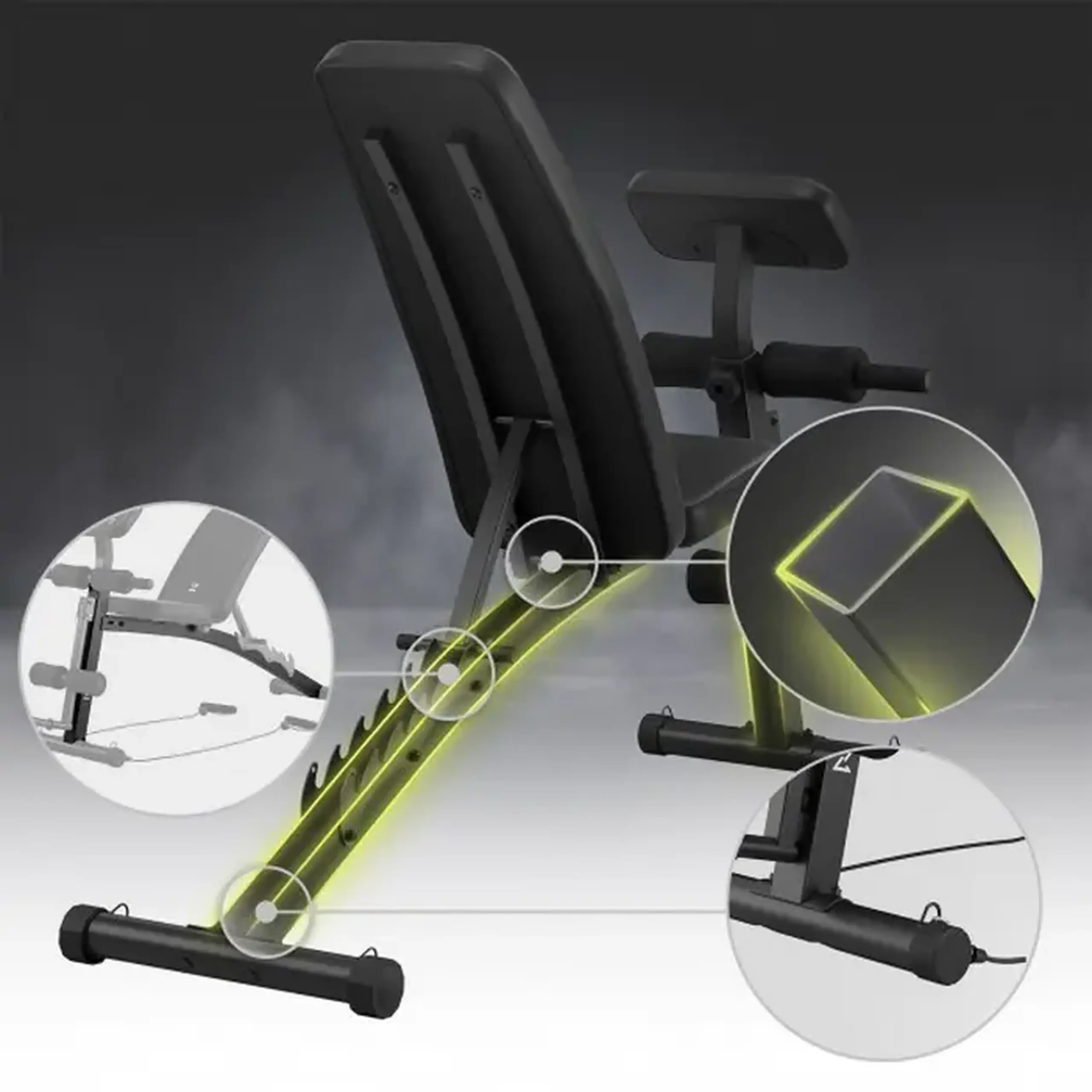 Bancă fitness Zipro Volume, Negru