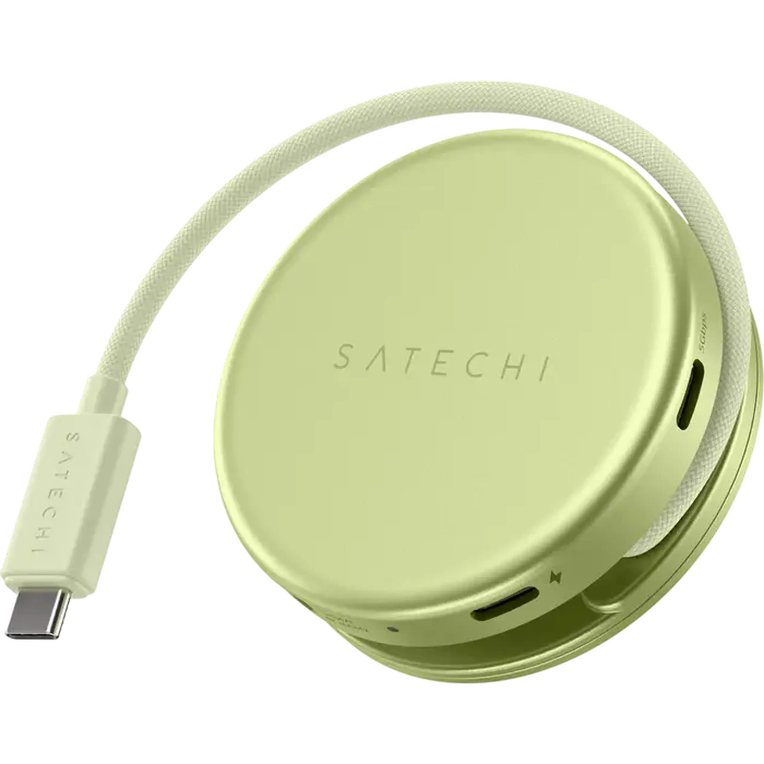 Adaptor multiport Satechi OntheGo 5-in-1 Multiport, Verde