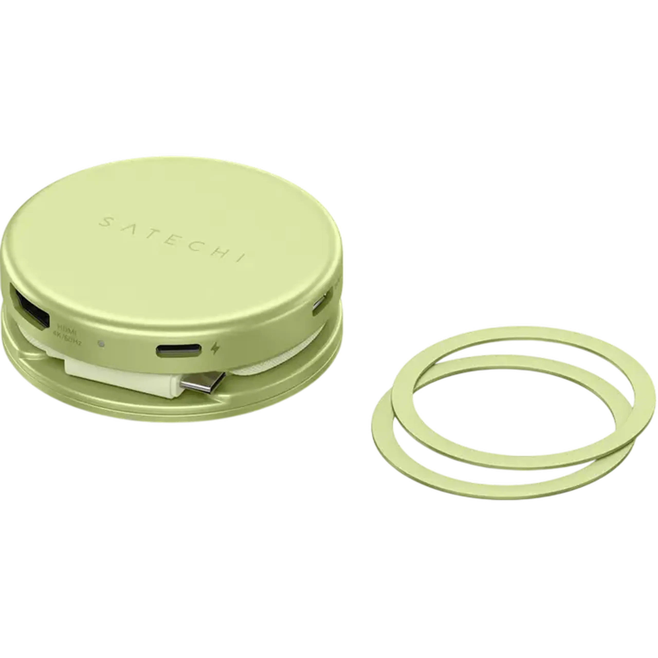 Adaptor multiport Satechi OntheGo 5-in-1 Multiport, Verde