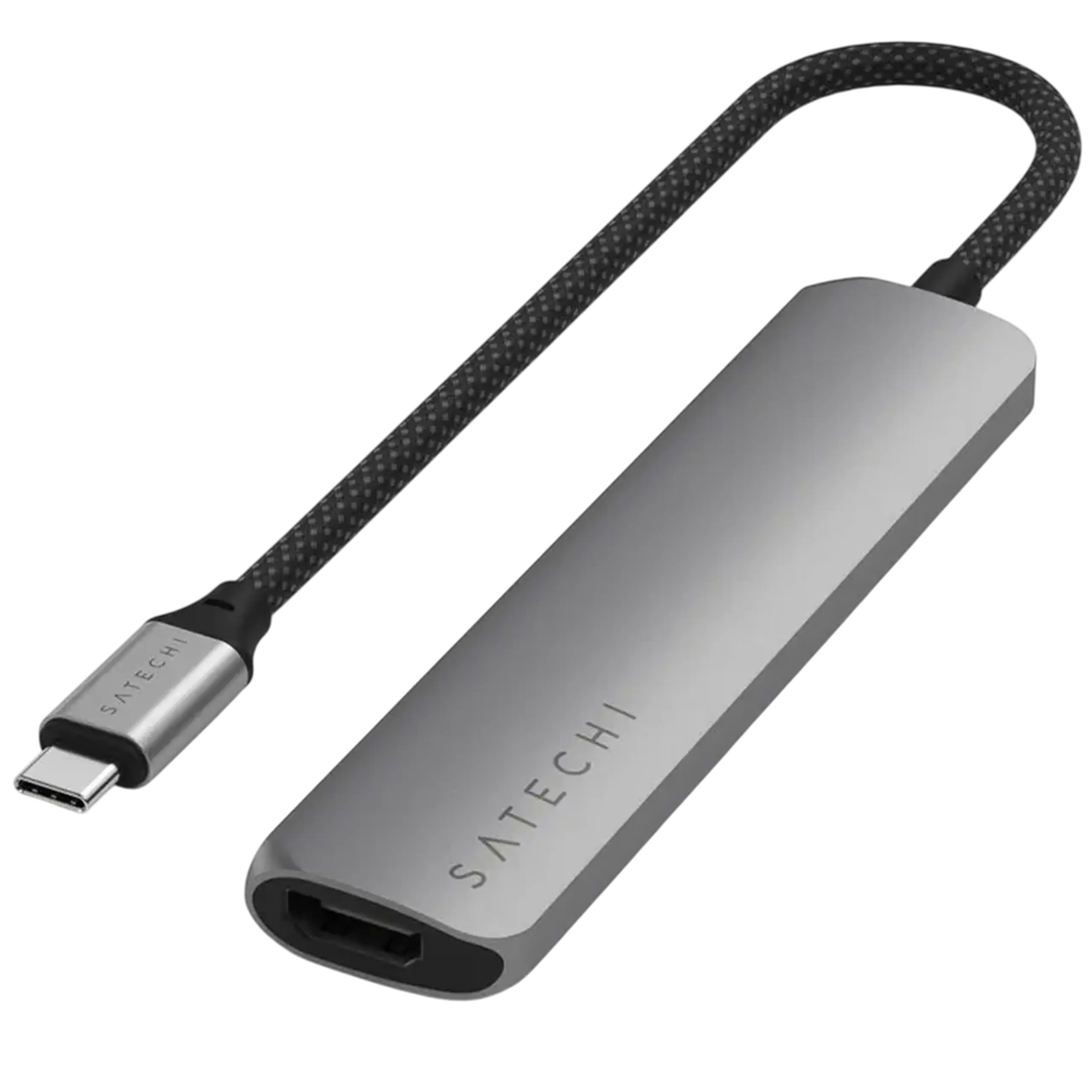 Stație Docking Satechi Slim USB-C, Gri