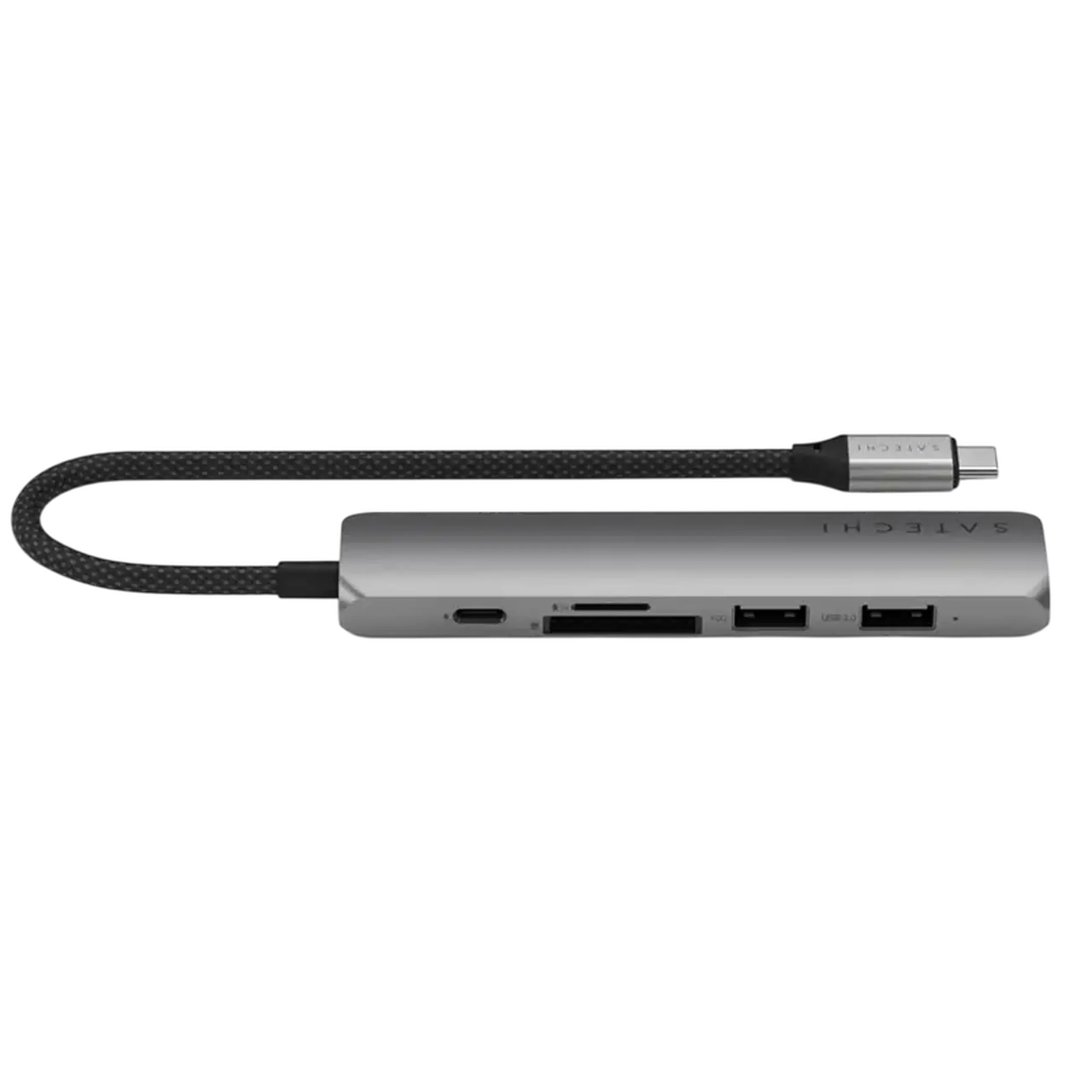 Stație Docking Satechi Slim USB-C, Gri