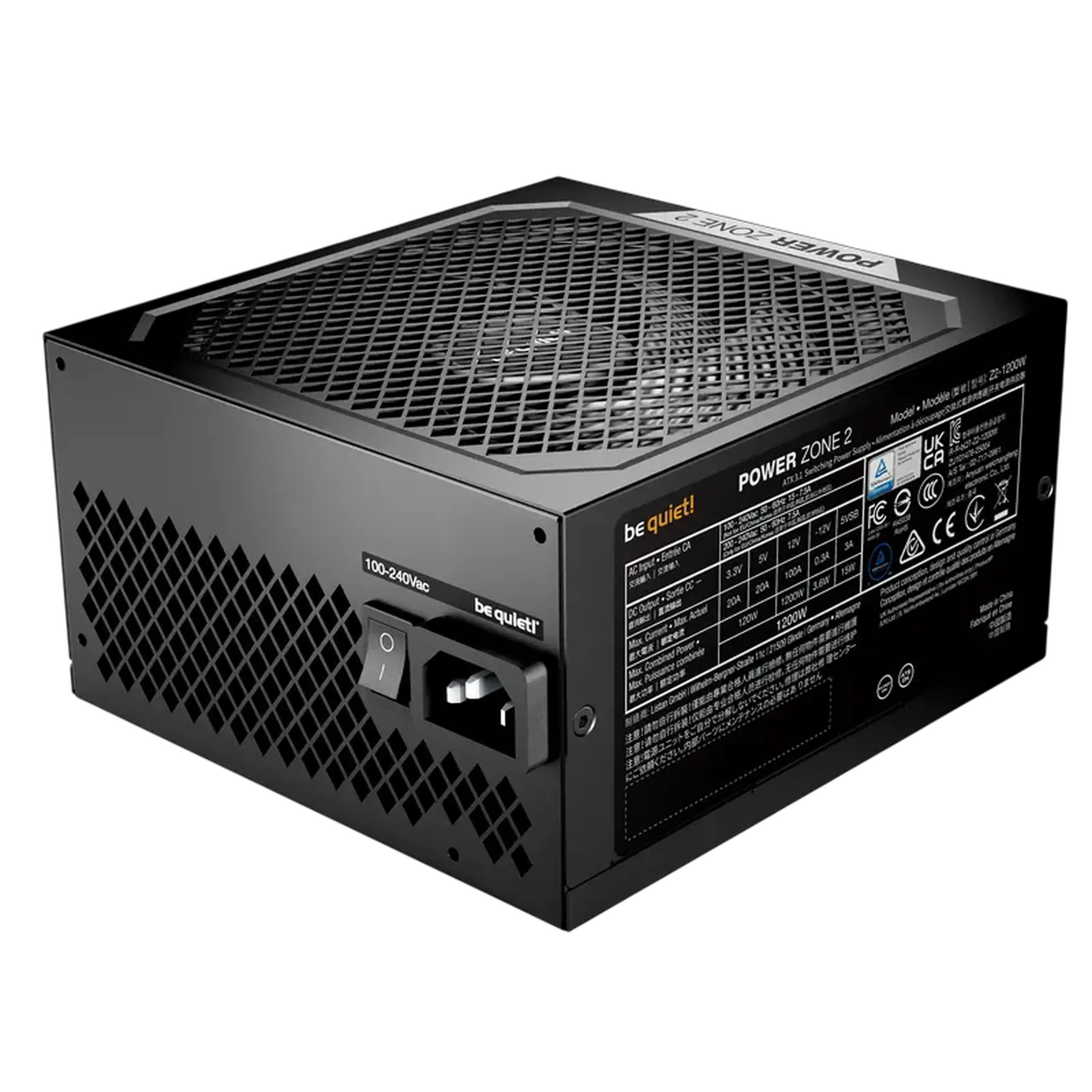 Sursă Alimentare PC be quiet! Power Zone 2, 1200W, ATX, Complet modular