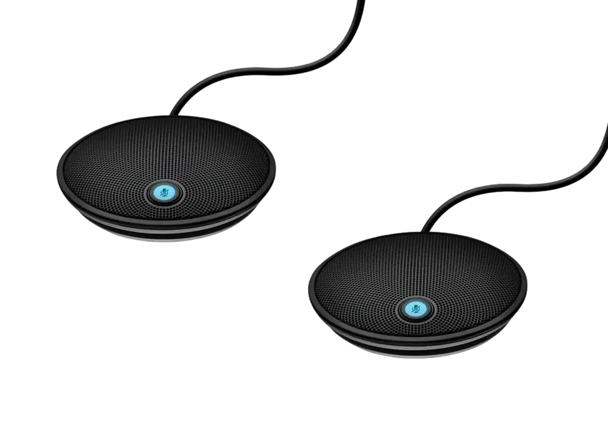 Microfon pentru camera Logitech GROUP Expansion Mics, Fără fir, Negru