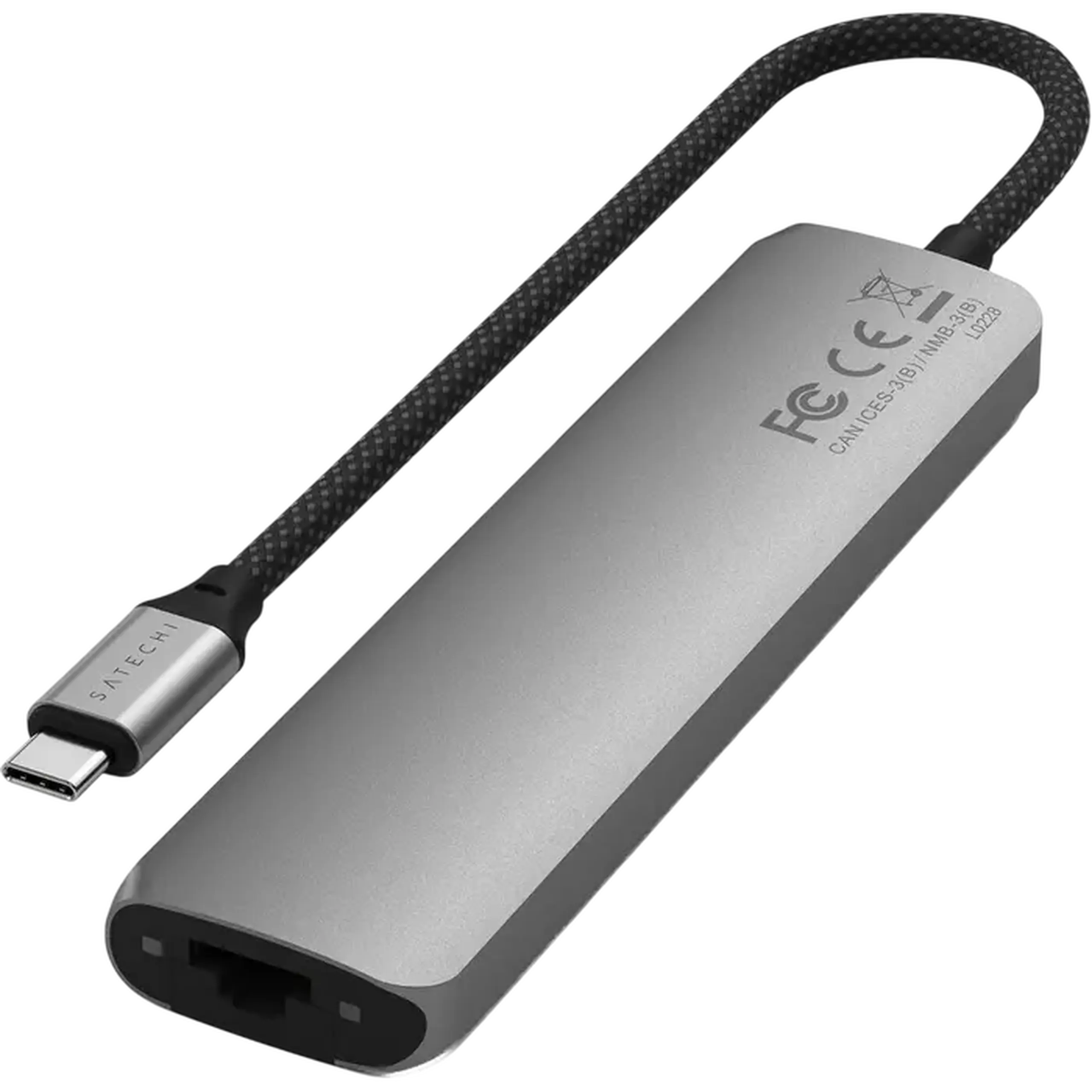 Stație Docking Satechi Slim USB-C, Gri
