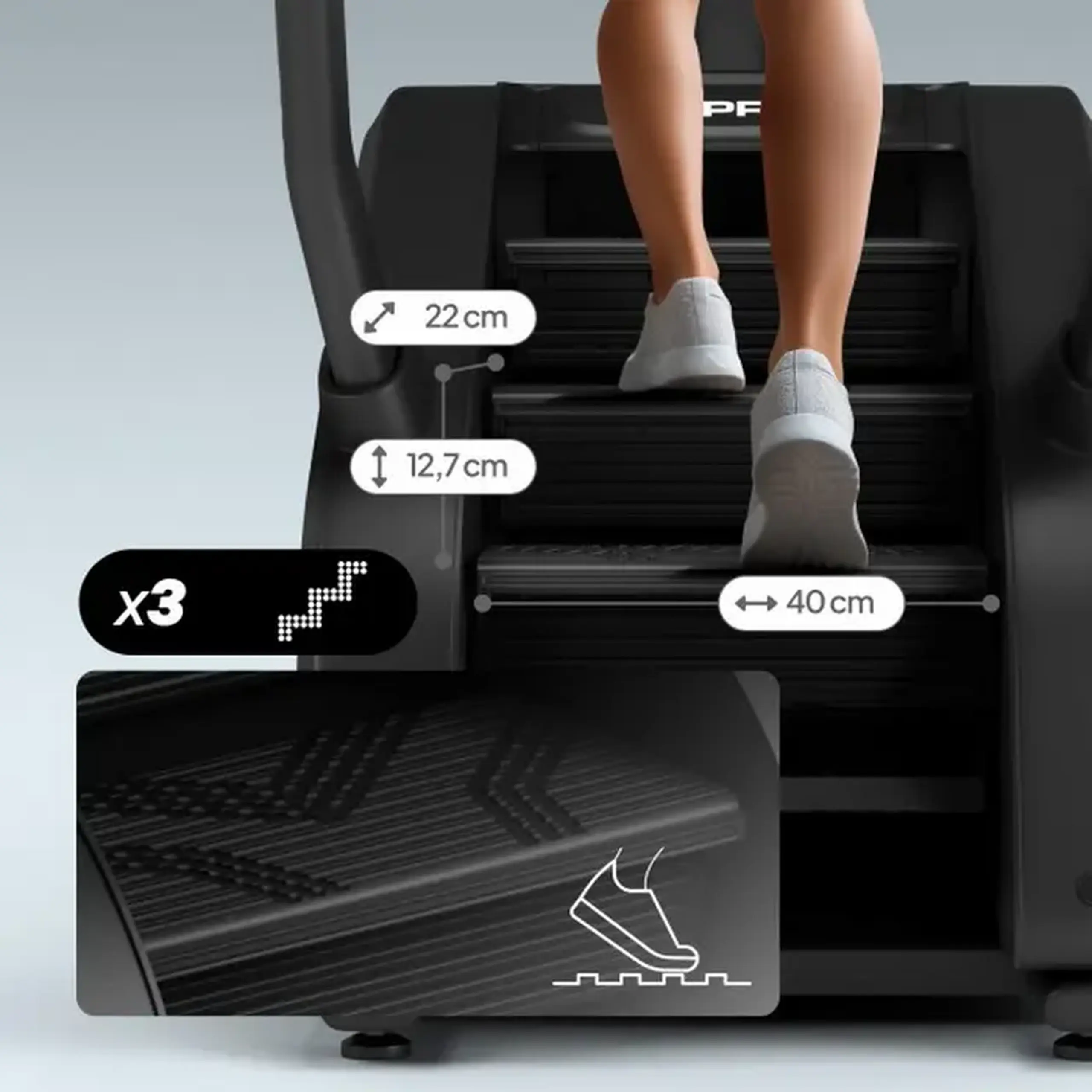 Stepper Zipro Legday, Negru