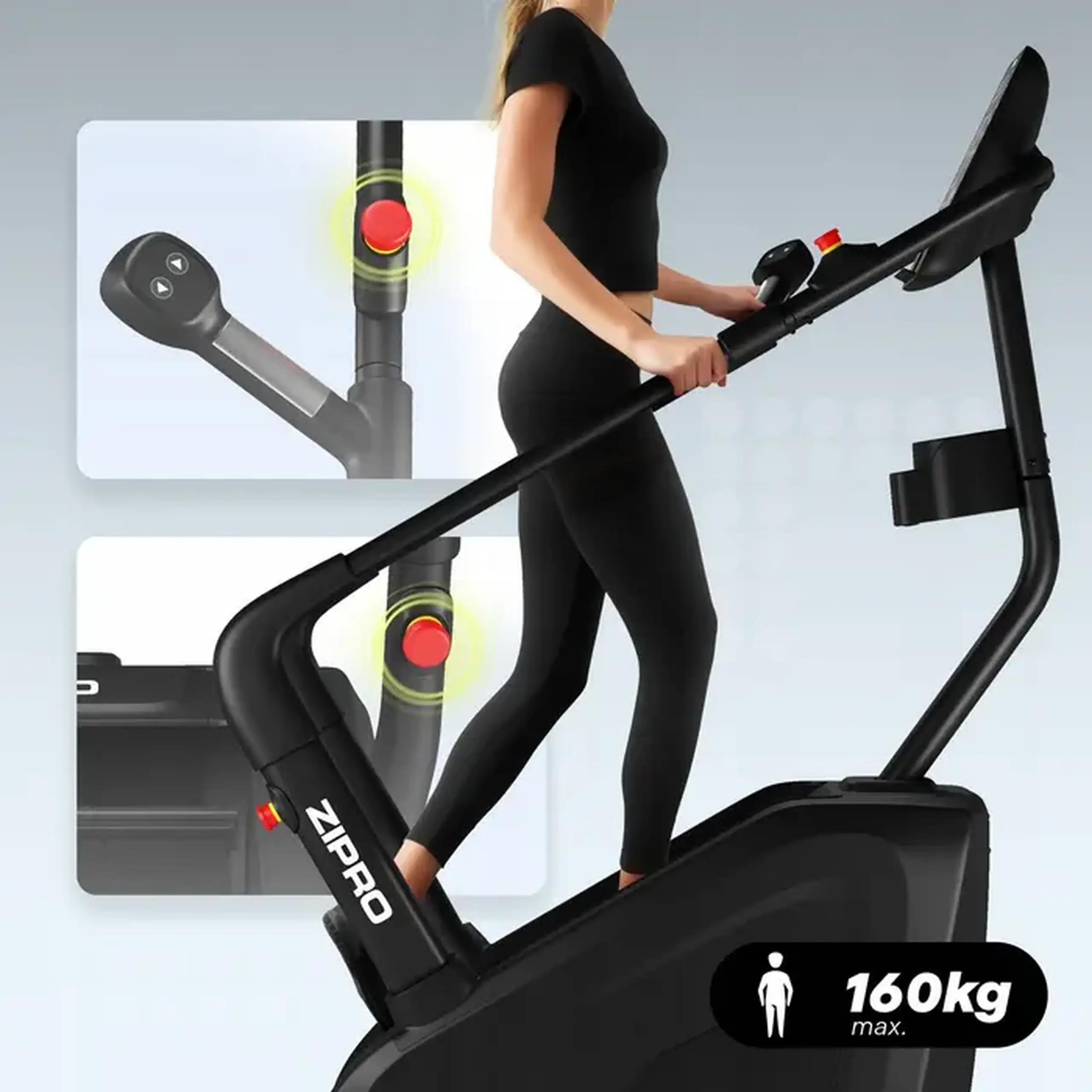 Stepper Zipro Legday, Negru