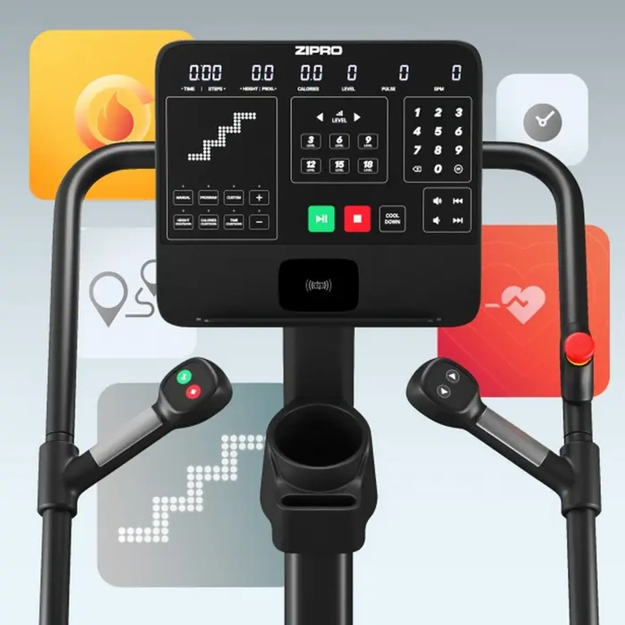 Stepper Zipro Legday, Negru