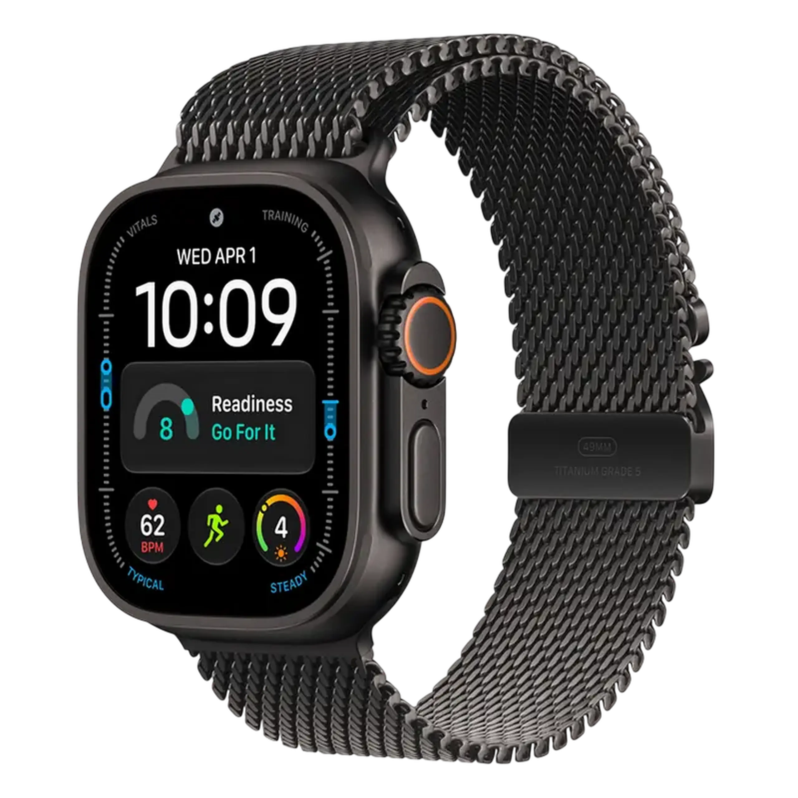 Ceas inteligent Apple Watch 4, 49mm, Negru