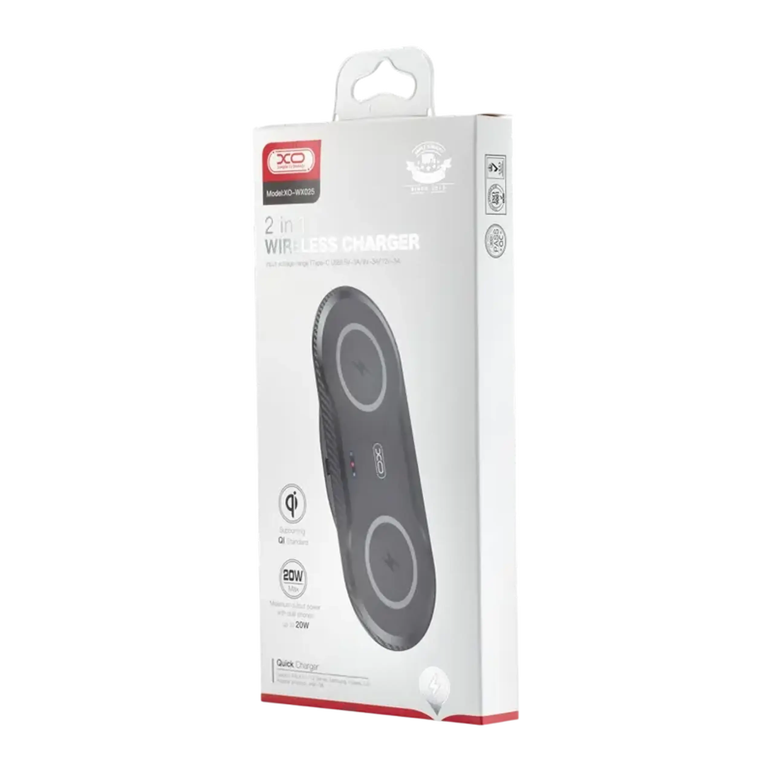 Încărcător wireless XO WX025, 20W, Negru