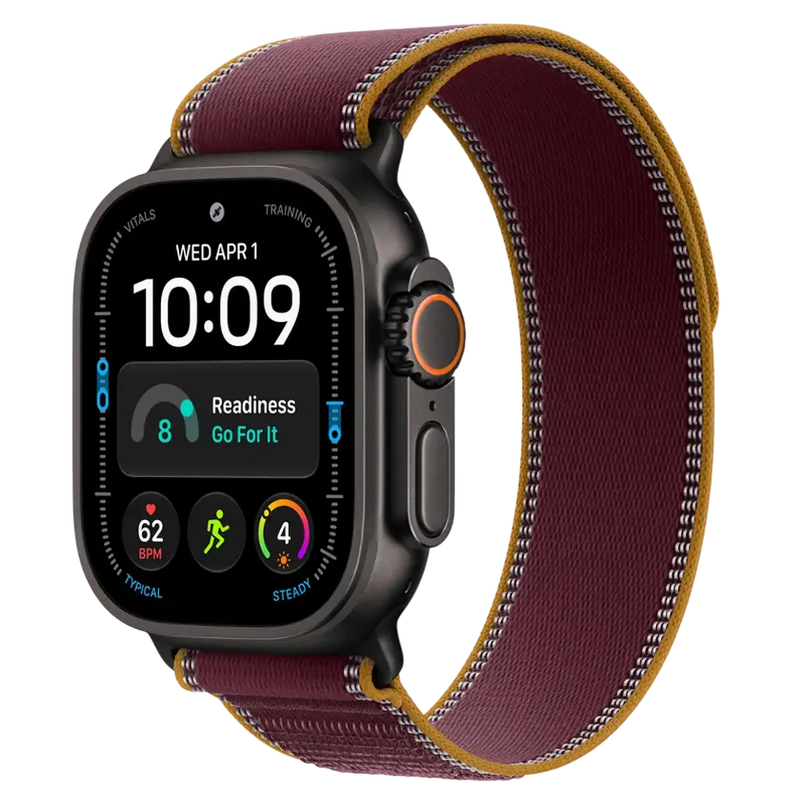 Ceas inteligent Apple Watch 4, 49mm, Bordo