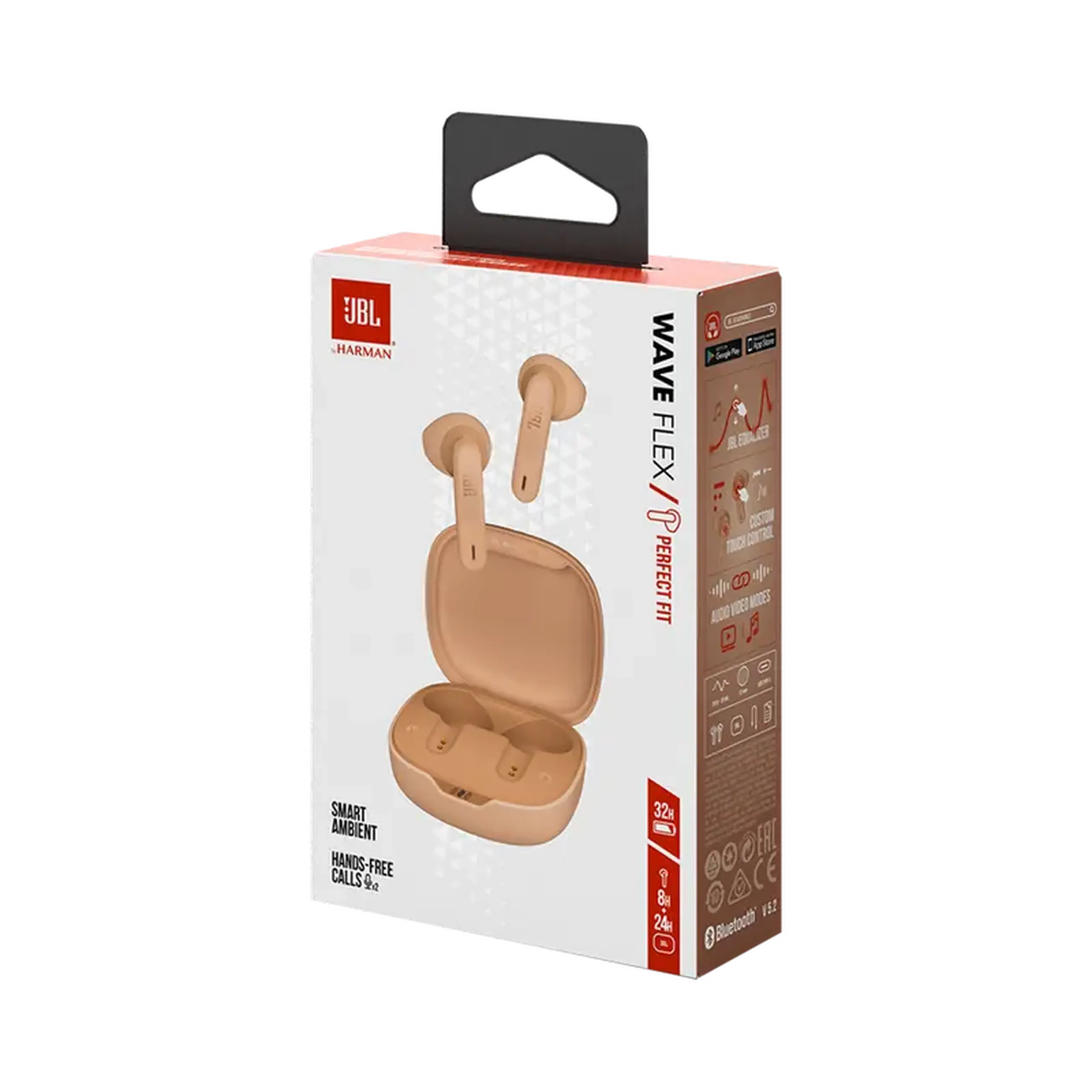 Căști JBL Wave Flex, Bej