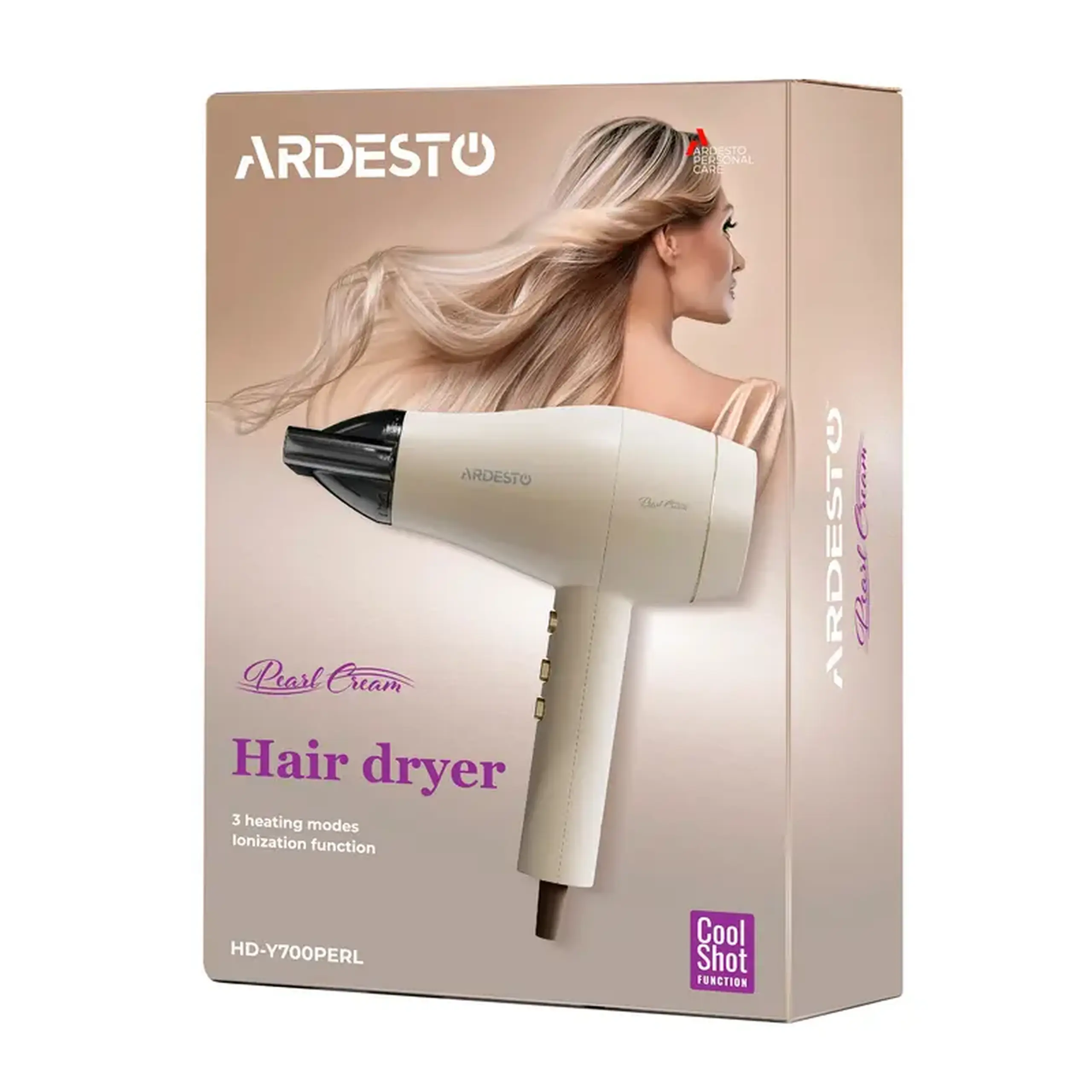 Uscător de păr Ardesto HD-Y700PERL, 2000W, Bej