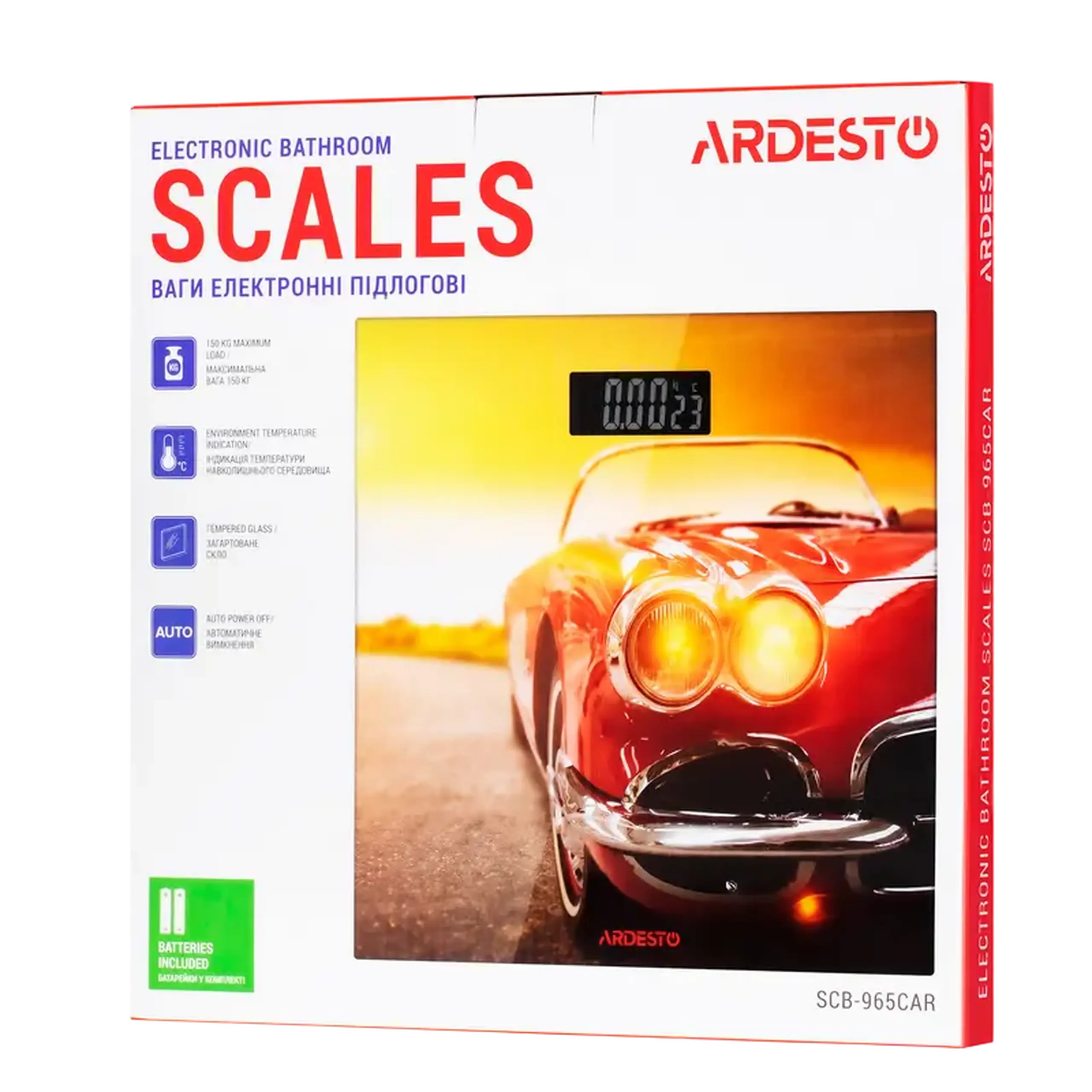 Cântar de podea Ardesto SCB-965CAR, Multicolor