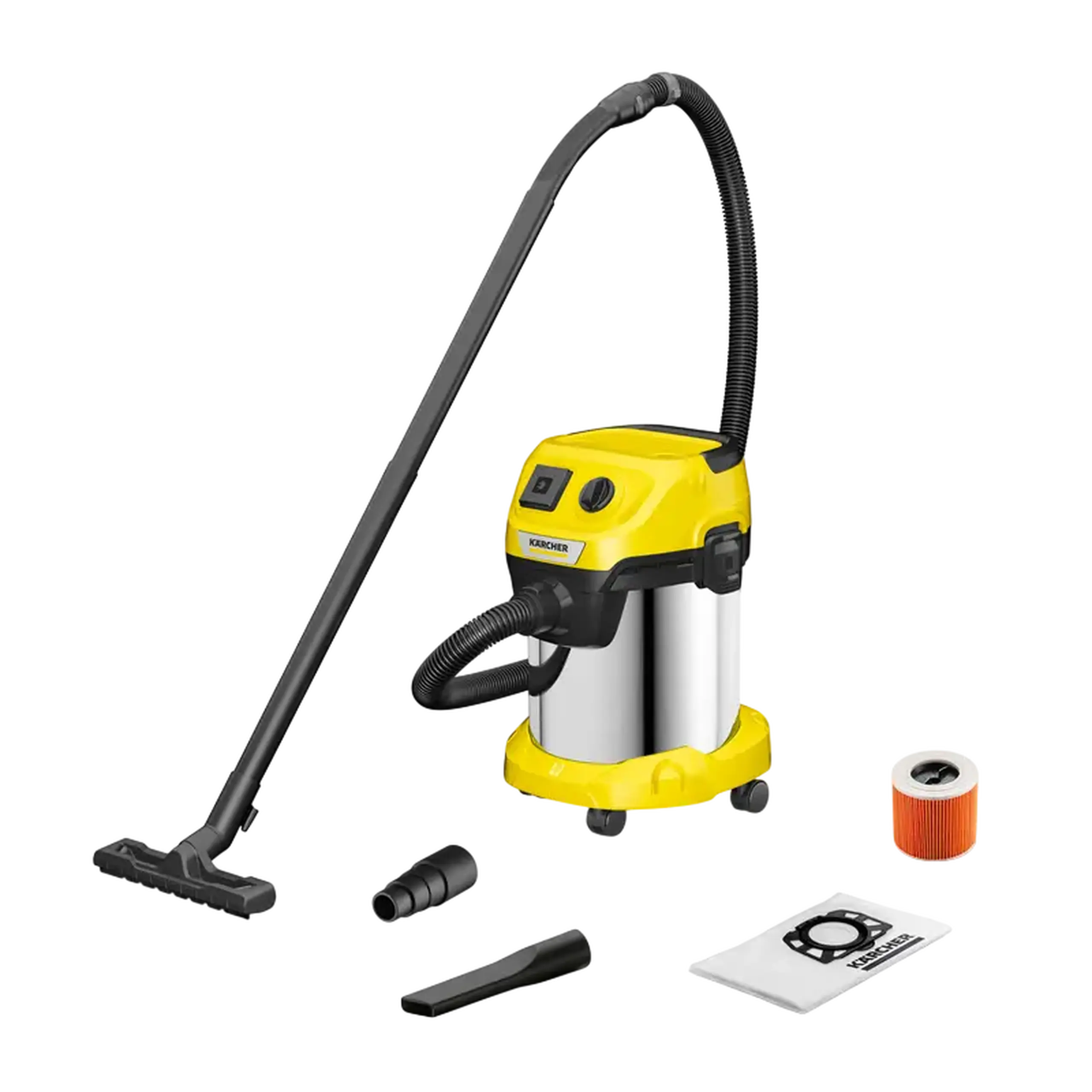 Aspirator Karcher WD 3 P S V-17/4/20 1.628-191.0, Argintiu