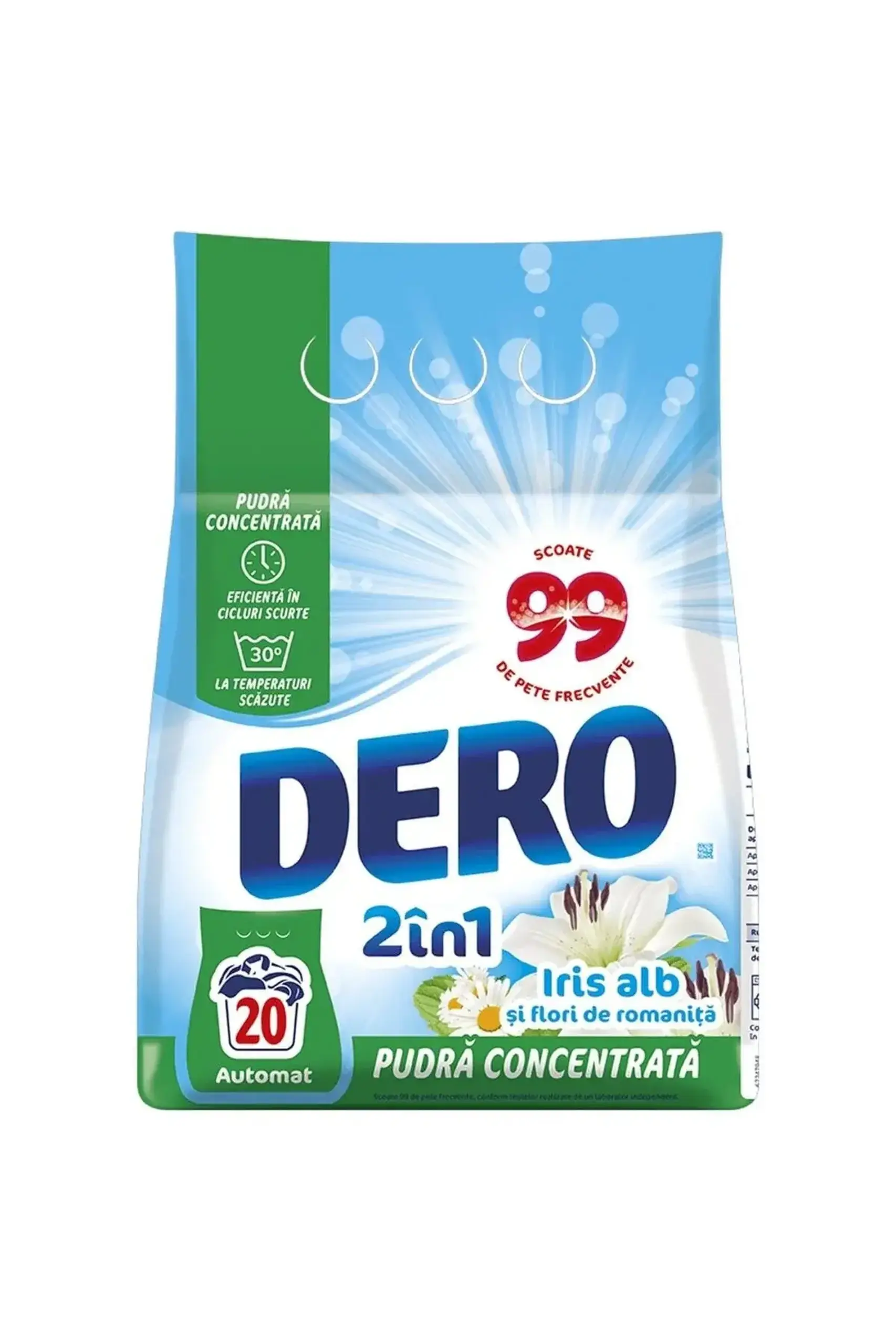 Dero aut 1.5kg 2in1 iris alb/8