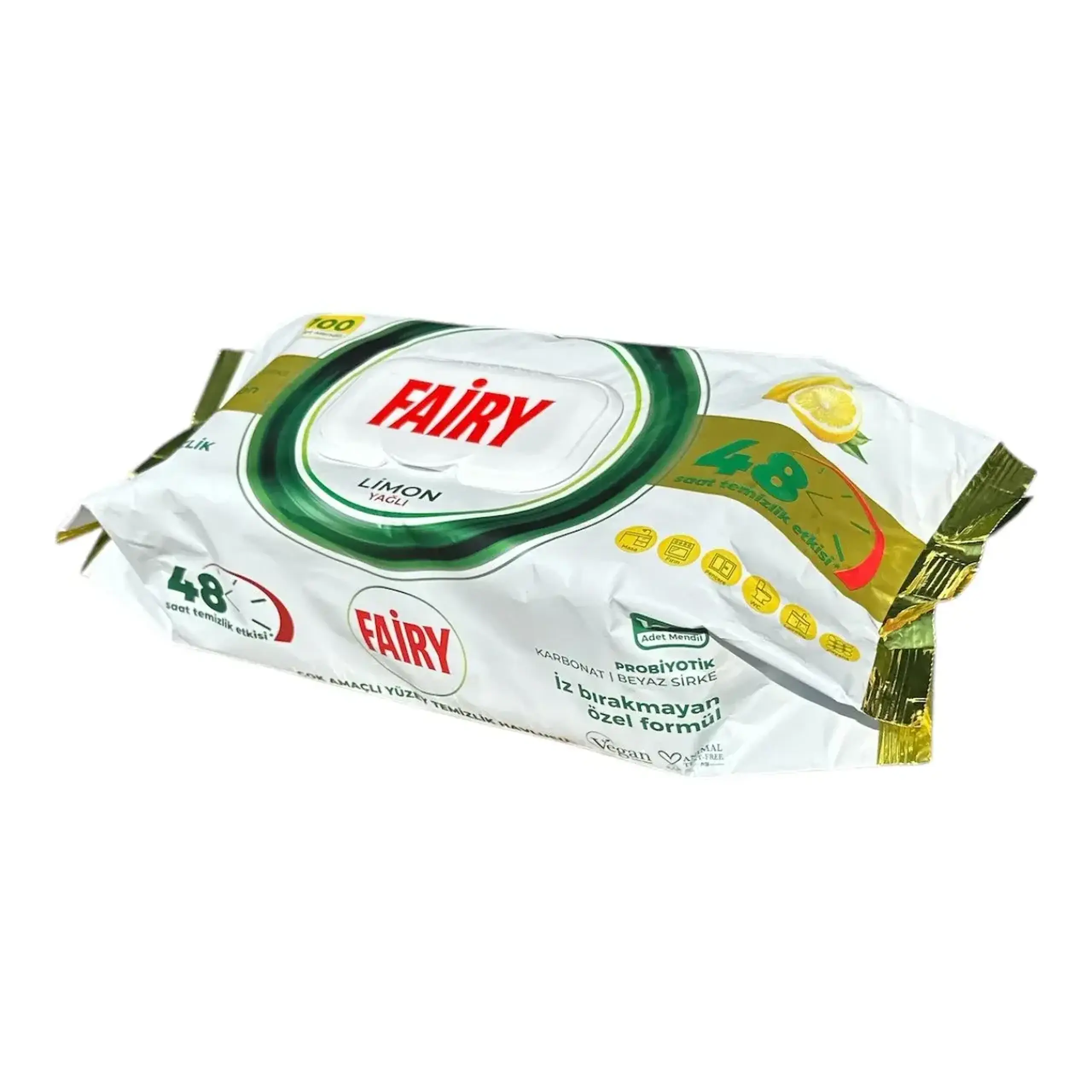 Fairy PROF servetele umede suprafete 100b lemon/12