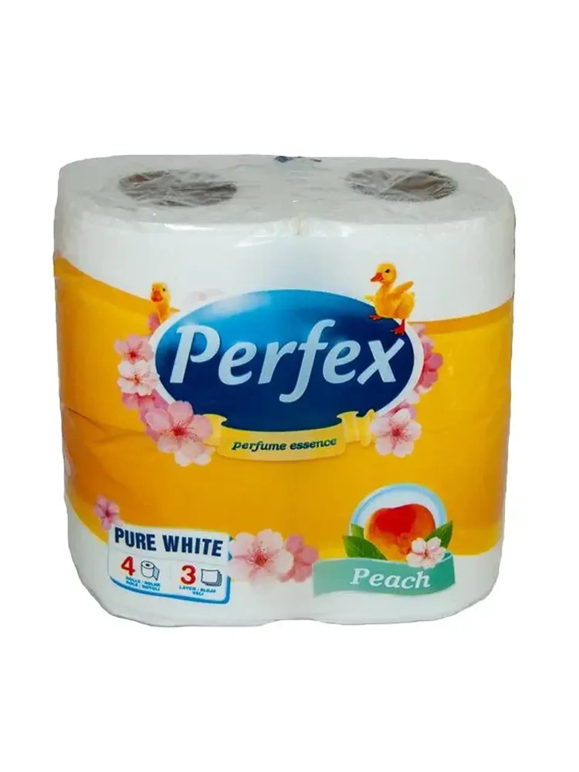 Perfex Hirtie igienica 3tr. 4role PEACH 117file/24