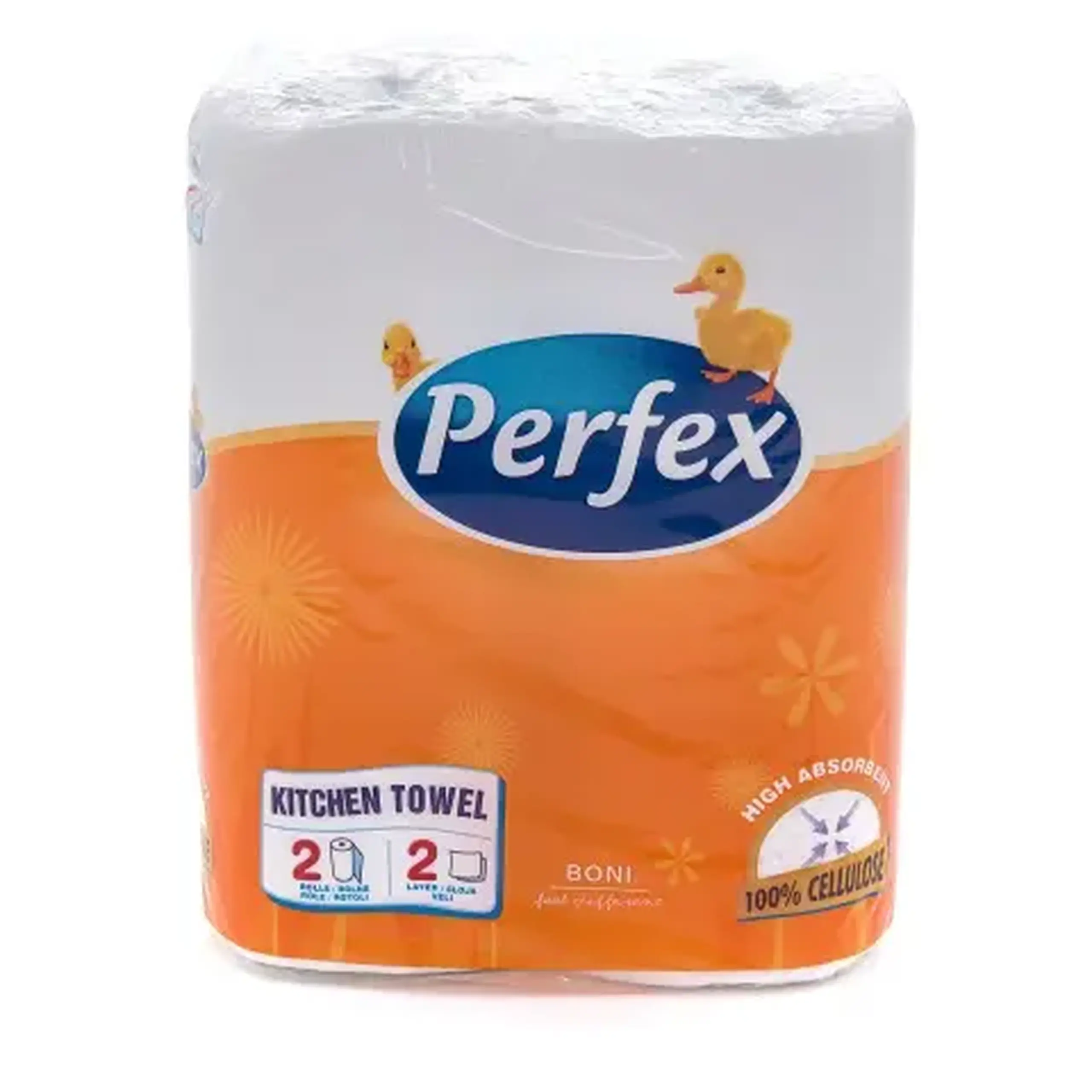 Perfex Prosop de buc. galben 2str. 2 role 44foi/24