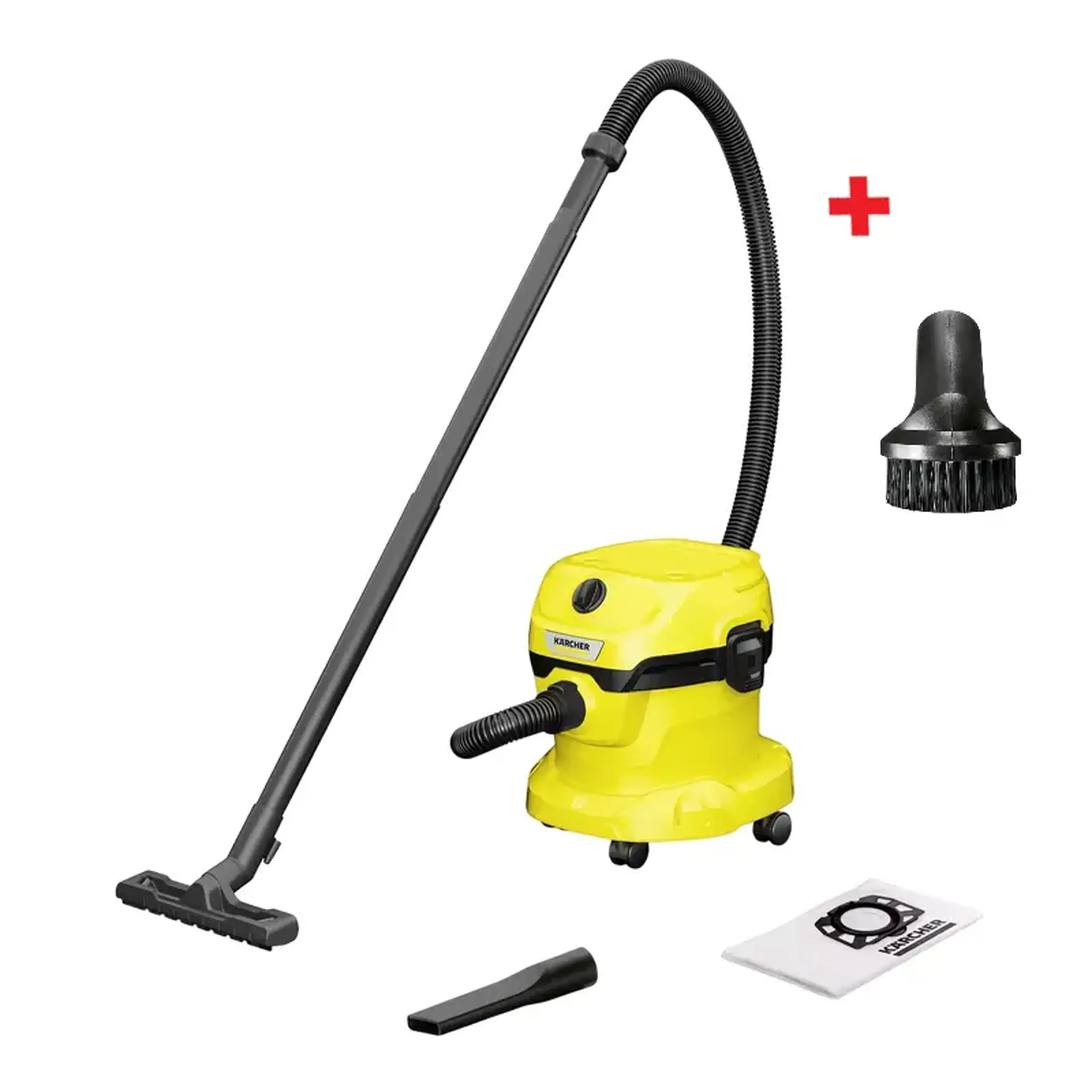 Vacuum Cleaner Karcher 1.628-018.0 (Set) WD 2 Plus V-12/4/18 + Perie p/t rosturi WD 6.959.548.0
