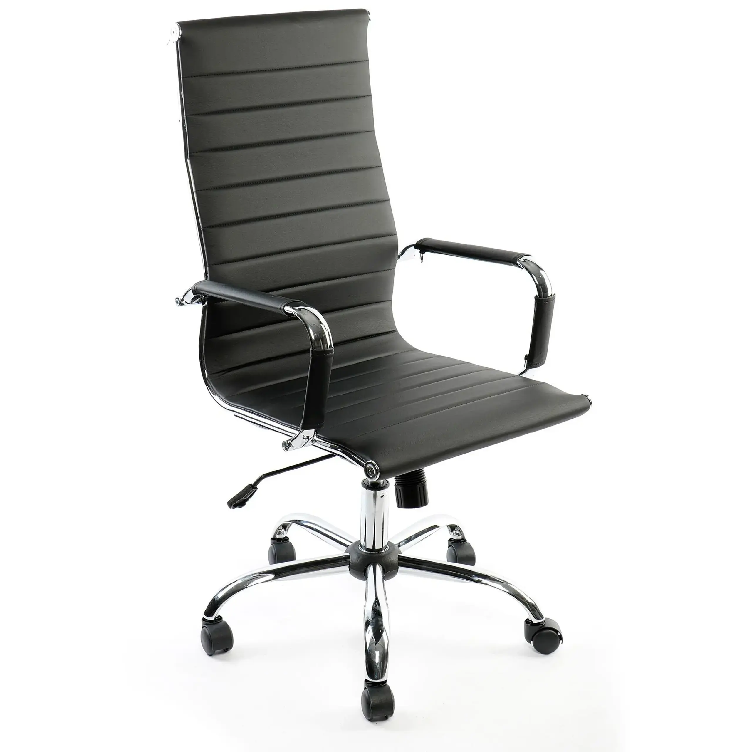 Scaun de birou ergonomic Kring Lear Fit, PU, negru