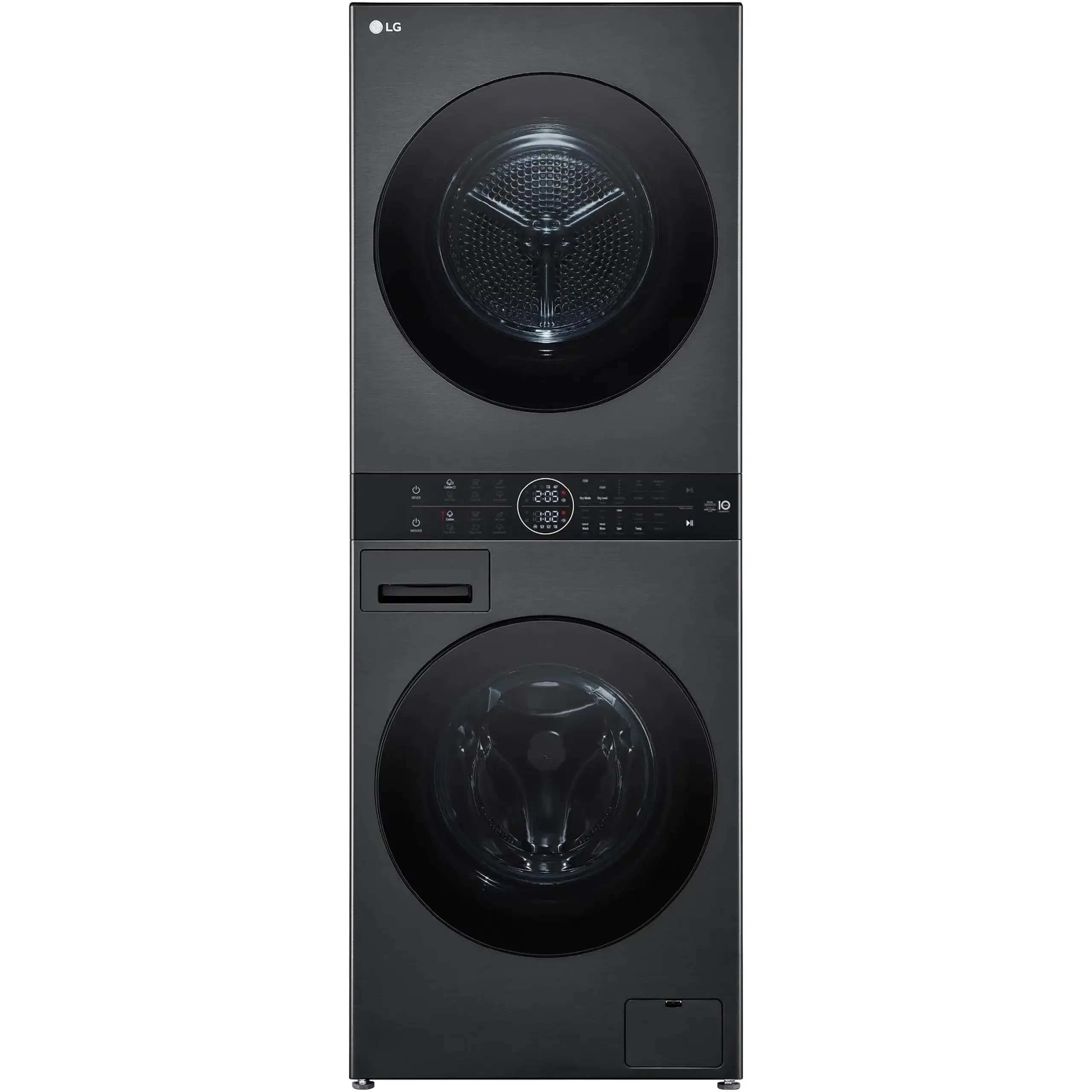 Masina de spalat rufe cu uscator LG WT1210BBF, Spalare 12 kg, Uscare 10 kg, 1400 RPM, Steam, TurboWash 360, Clasa A/A+++, Negru/Negru