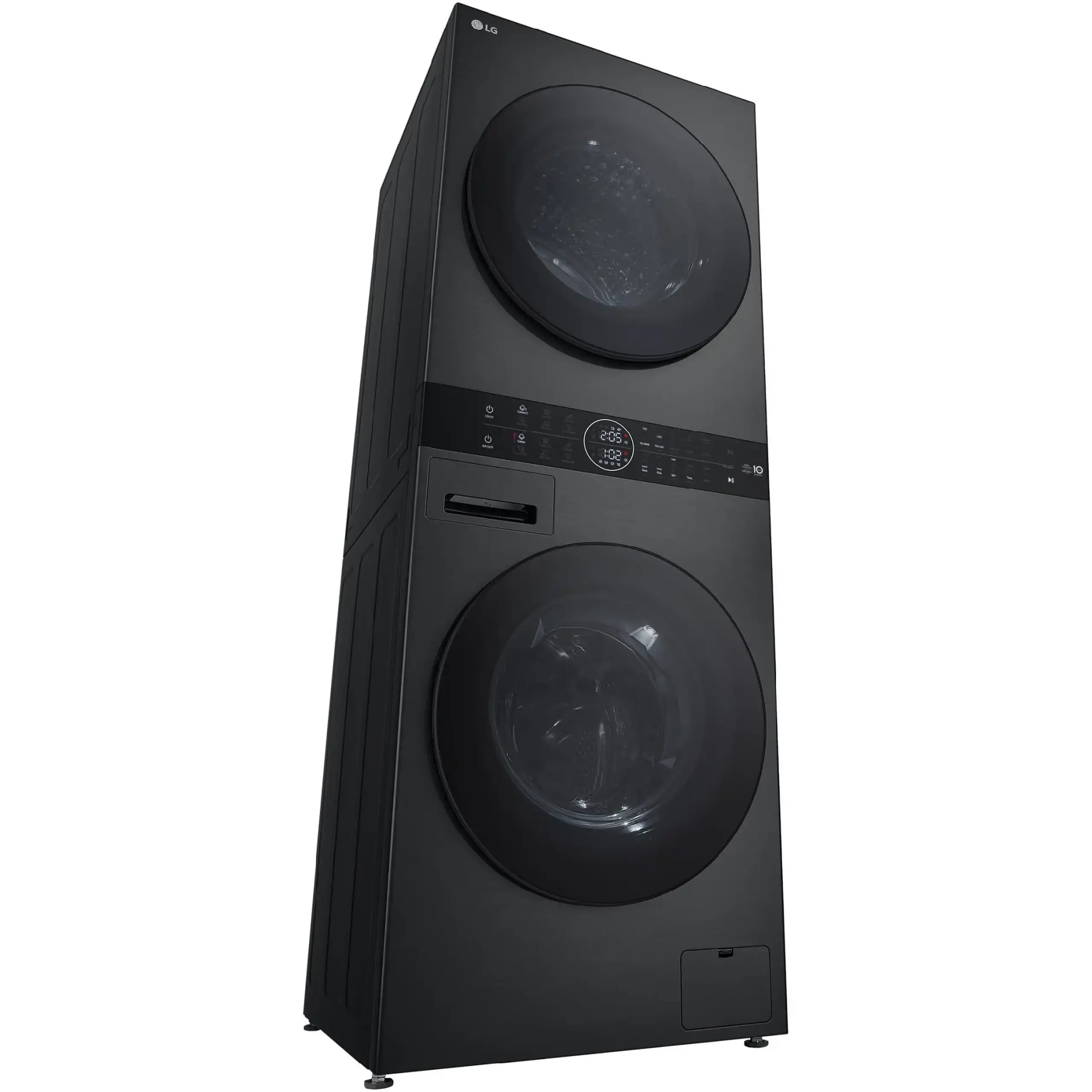 Masina de spalat rufe cu uscator LG WT1210BBF, Spalare 12 kg, Uscare 10 kg, 1400 RPM, Steam, TurboWash 360, Clasa A/A+++, Negru/Negru