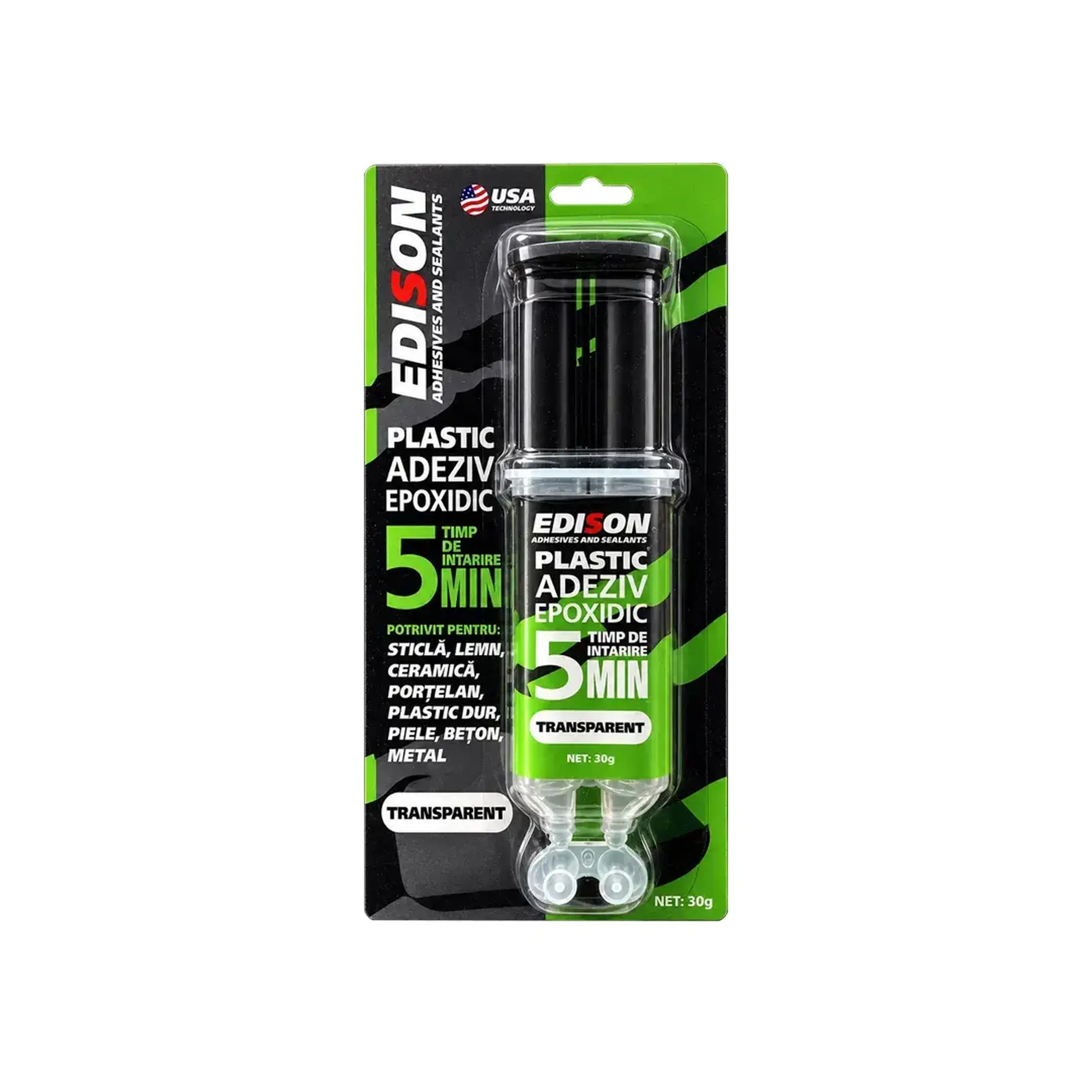 Adeziv epoxidic pentru plastic Transparent 30 g Edison