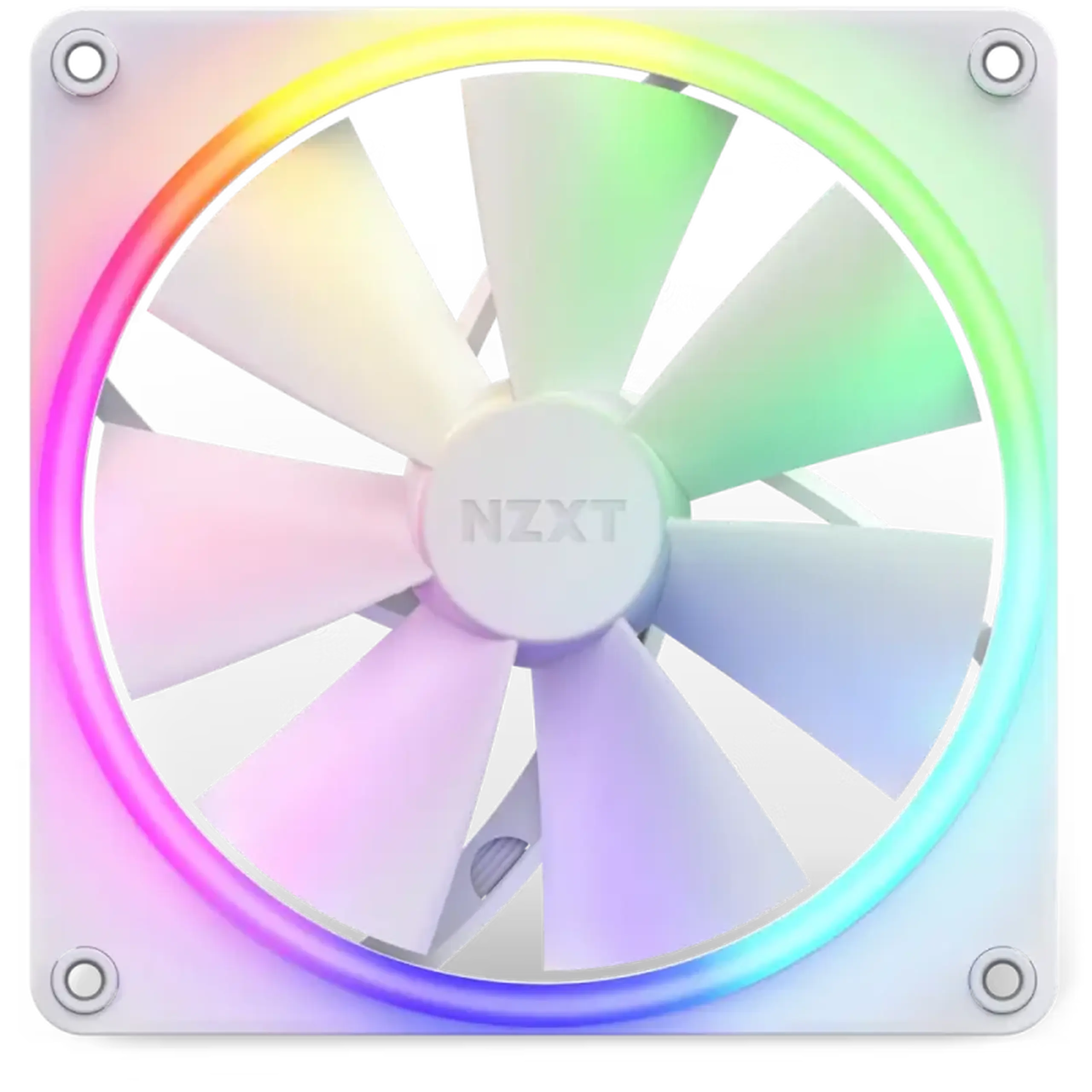 Ventilator carcasa PC NZXT F140 RGB Core, 140x140x26mm, <34.48dB, 90.79CFM, 500 - 1500RPM, FDB, 4 pini, PWM, RGB