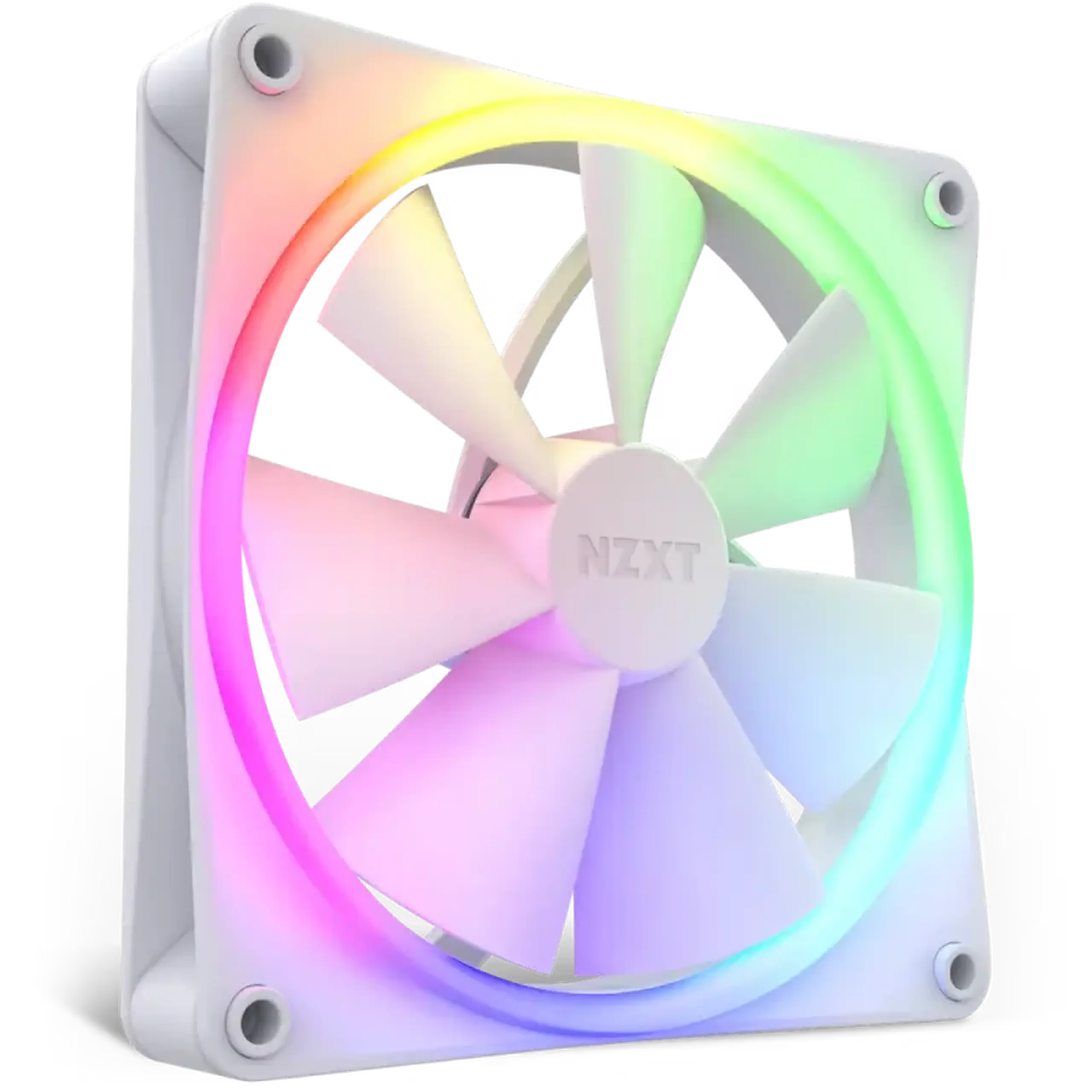 Ventilator carcasa PC NZXT F140 RGB Core, 140x140x26mm, <34.48dB, 90.79CFM, 500 - 1500RPM, FDB, 4 pini, PWM, RGB
