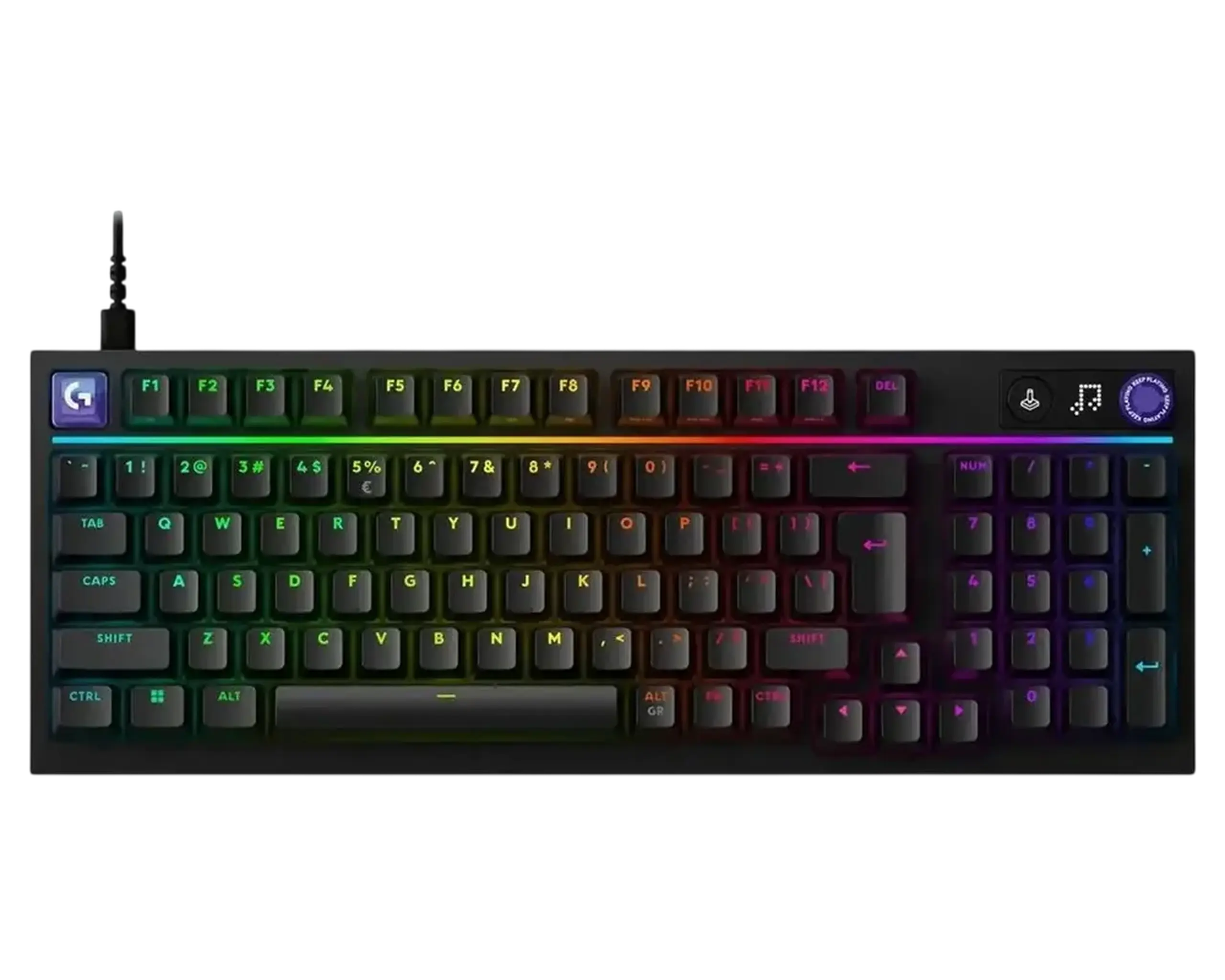 Tastatură Logitech G316 X 98, Cu fir, Negru