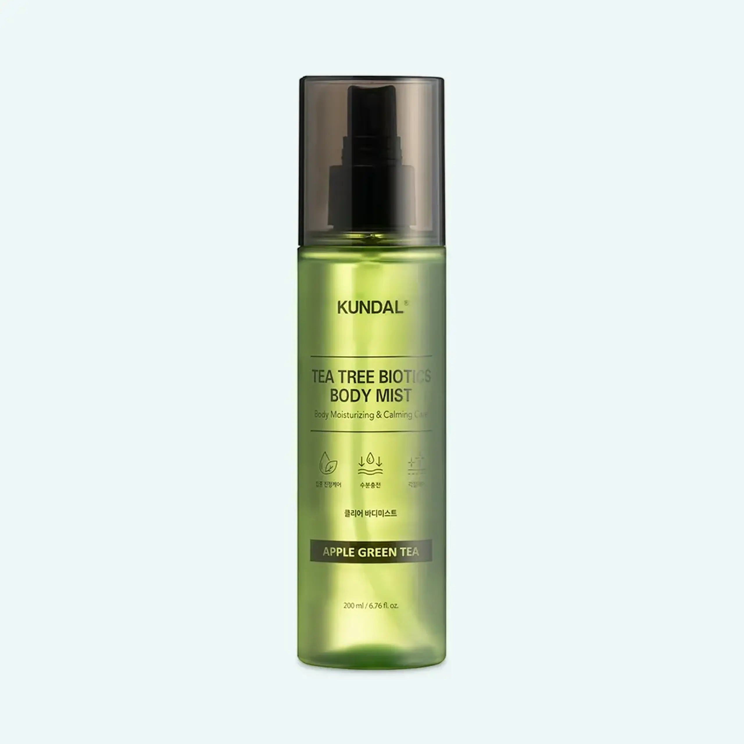 Mist pentru corp KUNDAL Tea Tree Biotics Clear Body Mist 200 ml – Apple Green Tea