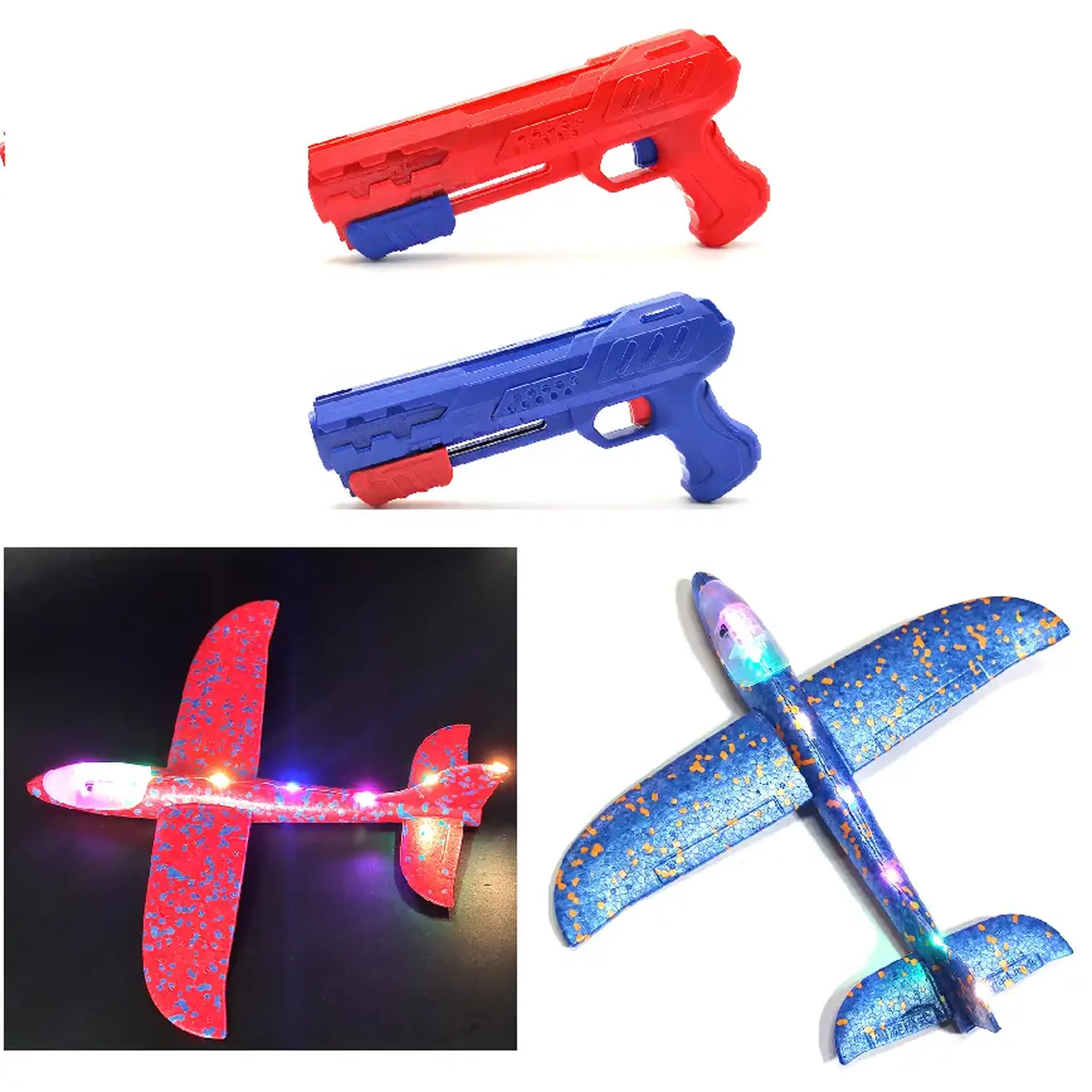 Avion cu arma cu lumini 38 cm