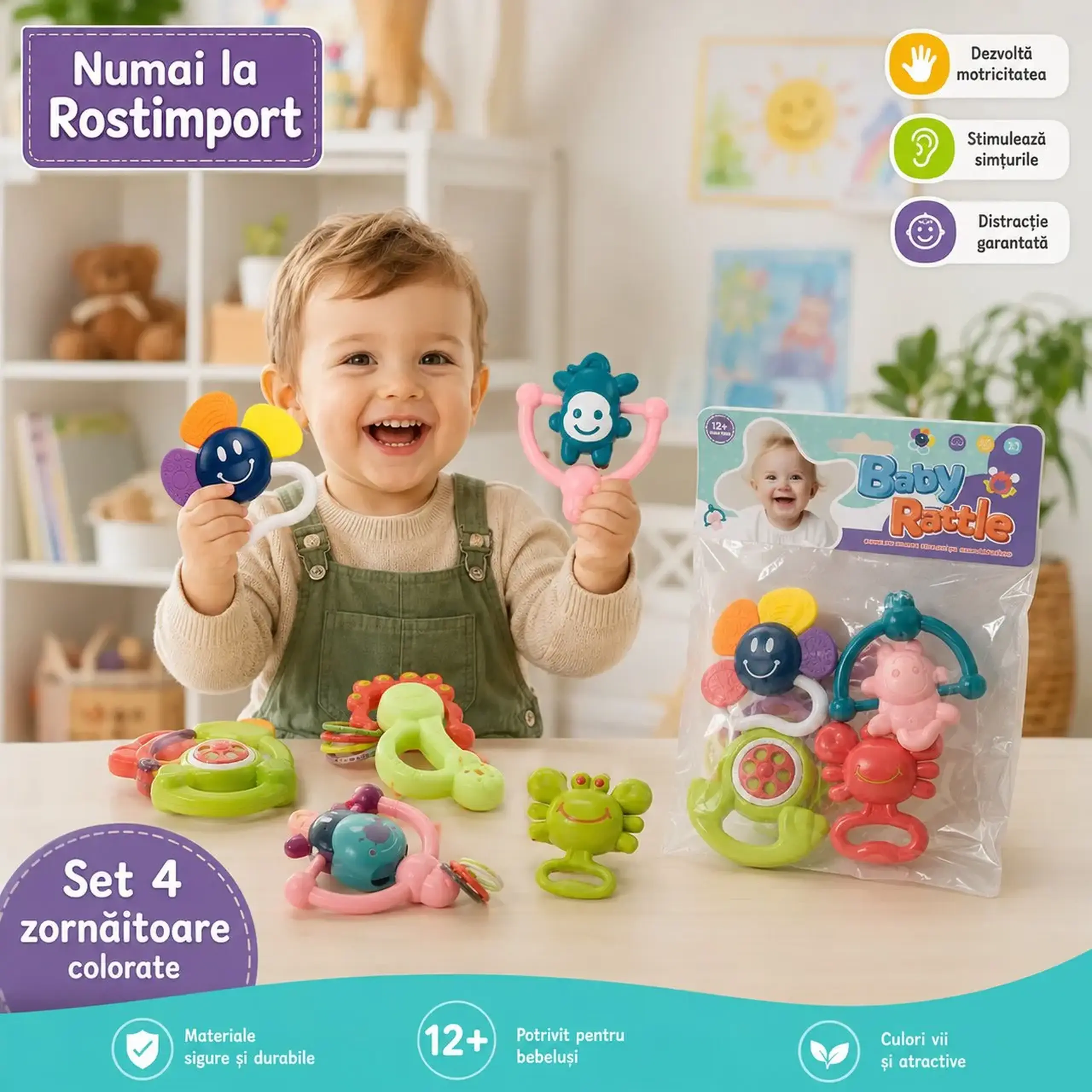 Set jucarii sunatoare (4pcs)