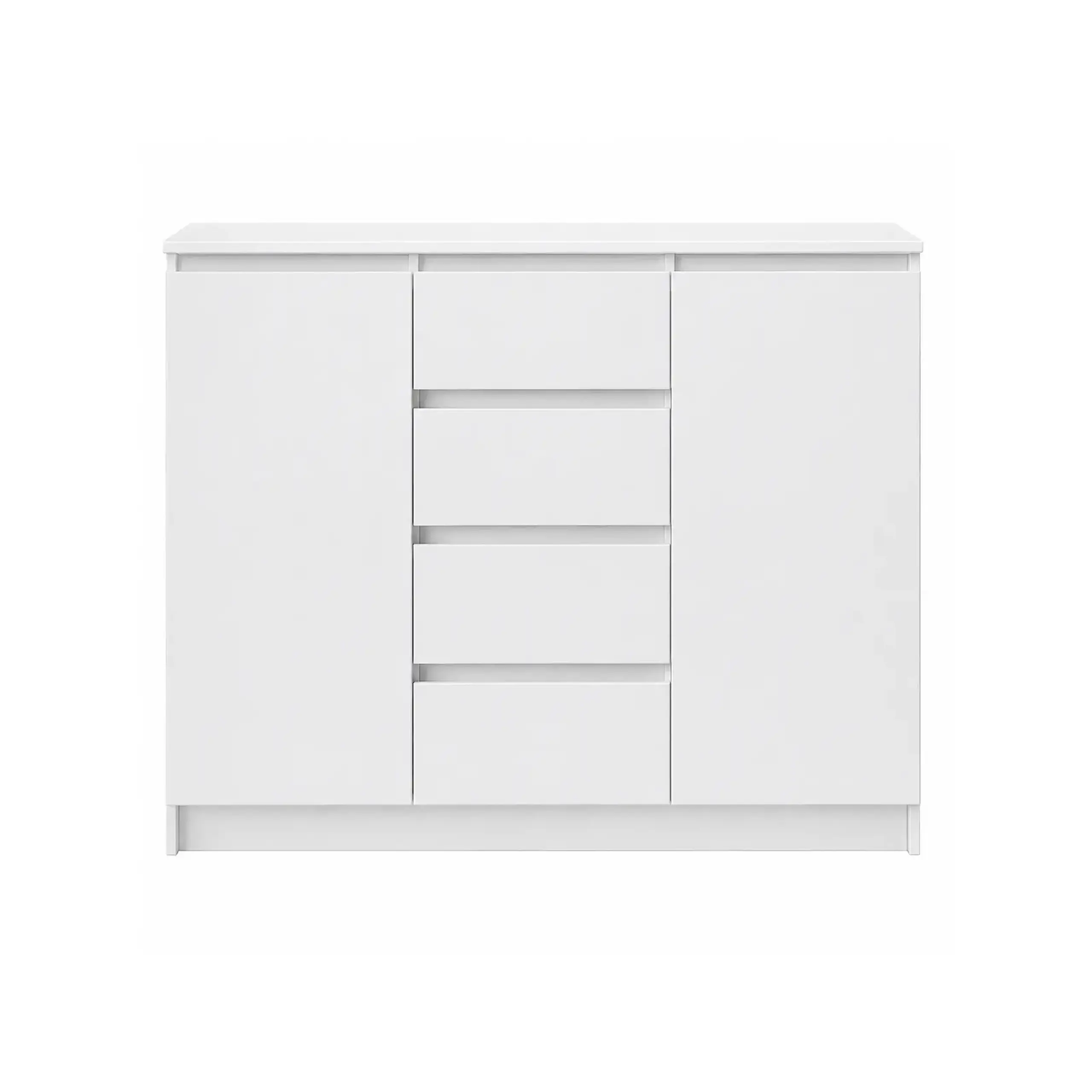 Comodă Neo 2D4S 120x43x98 cm, Alb