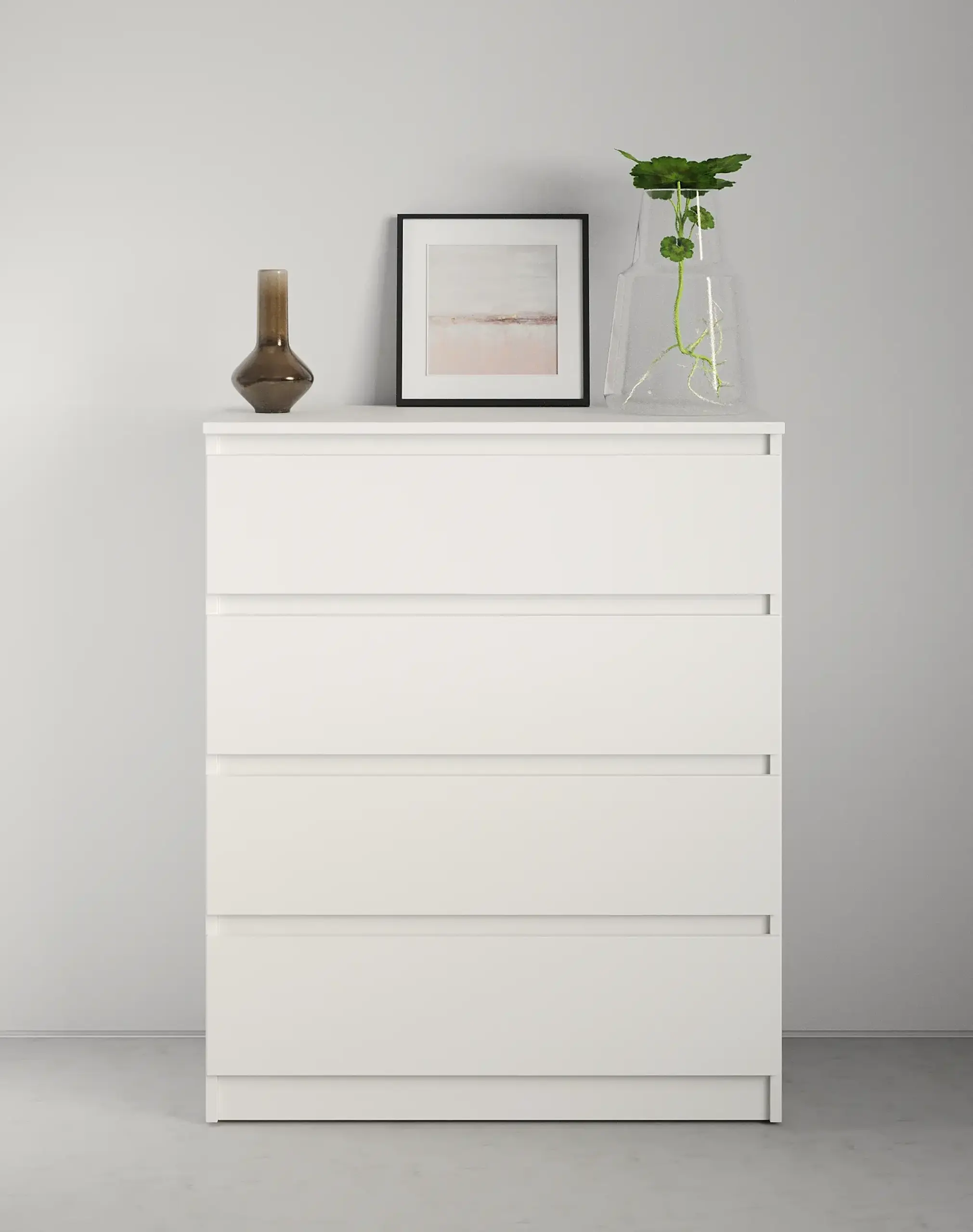 Comodă Neo 4S 80x43x98 cm, Alb
