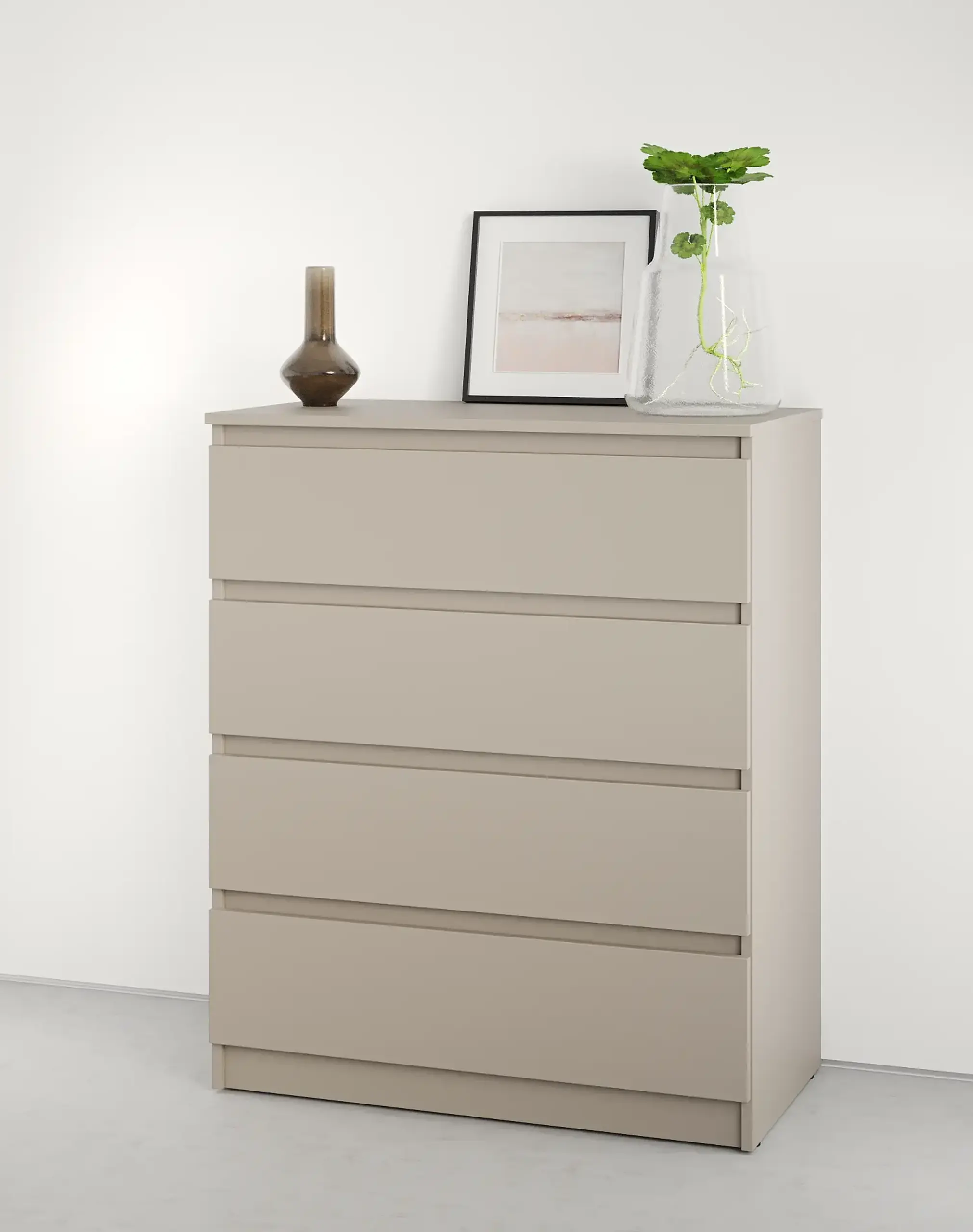 Comodă Neo 4S 80x43x98 cm, Bej