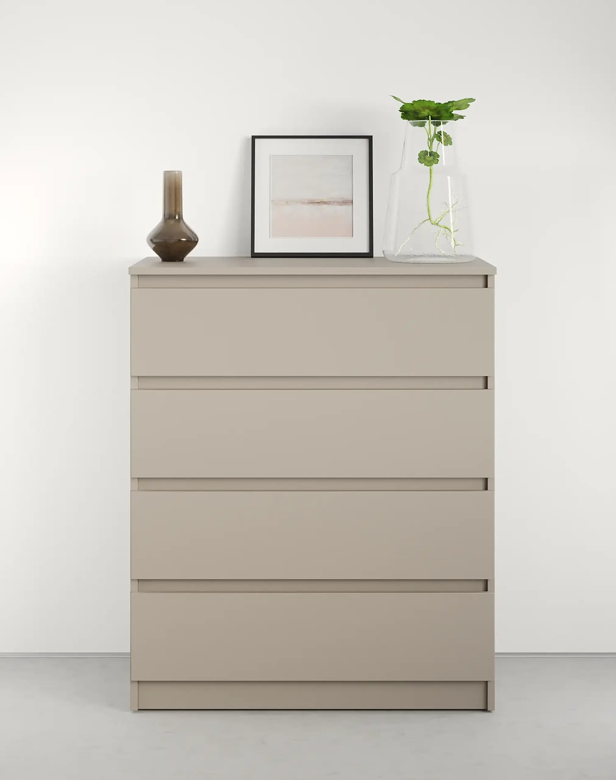 Comodă Neo 4S 80x43x98 cm, Bej