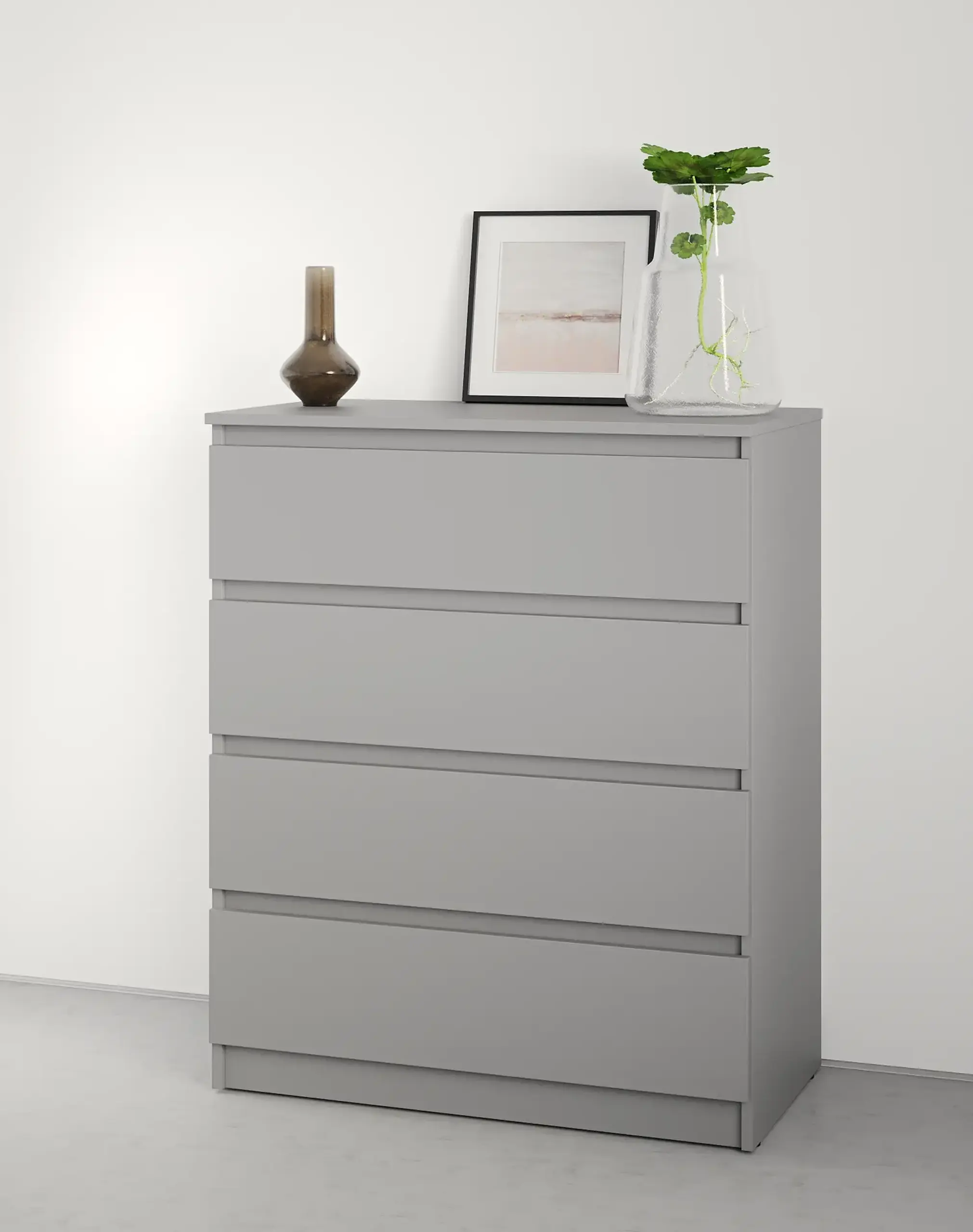 Comodă Neo 4S 80x43x98 cm, Gri