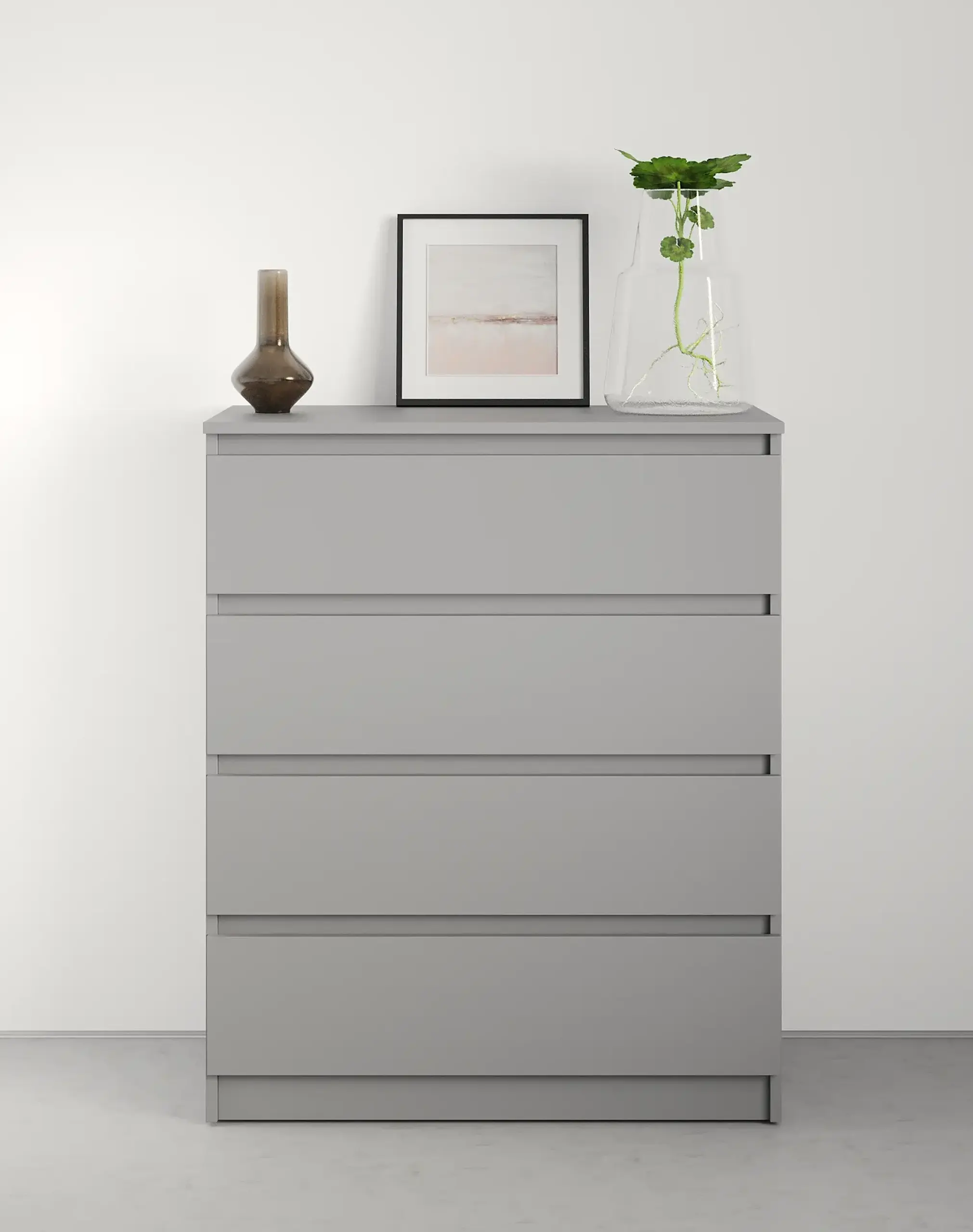 Comodă Neo 4S 80x43x98 cm, Gri