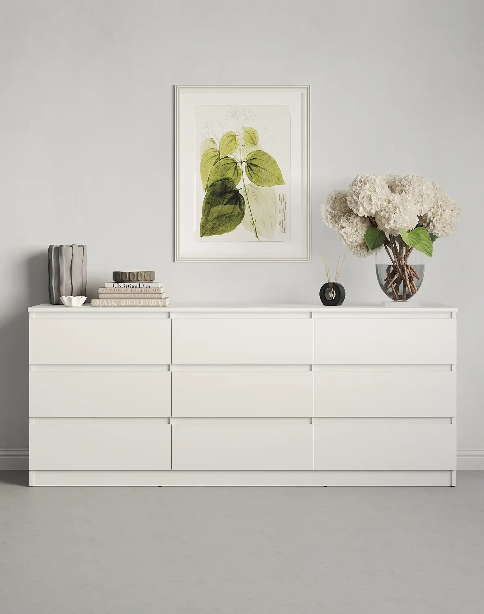 Comodă Neo 9S 180x43x75,5 cm, Alb