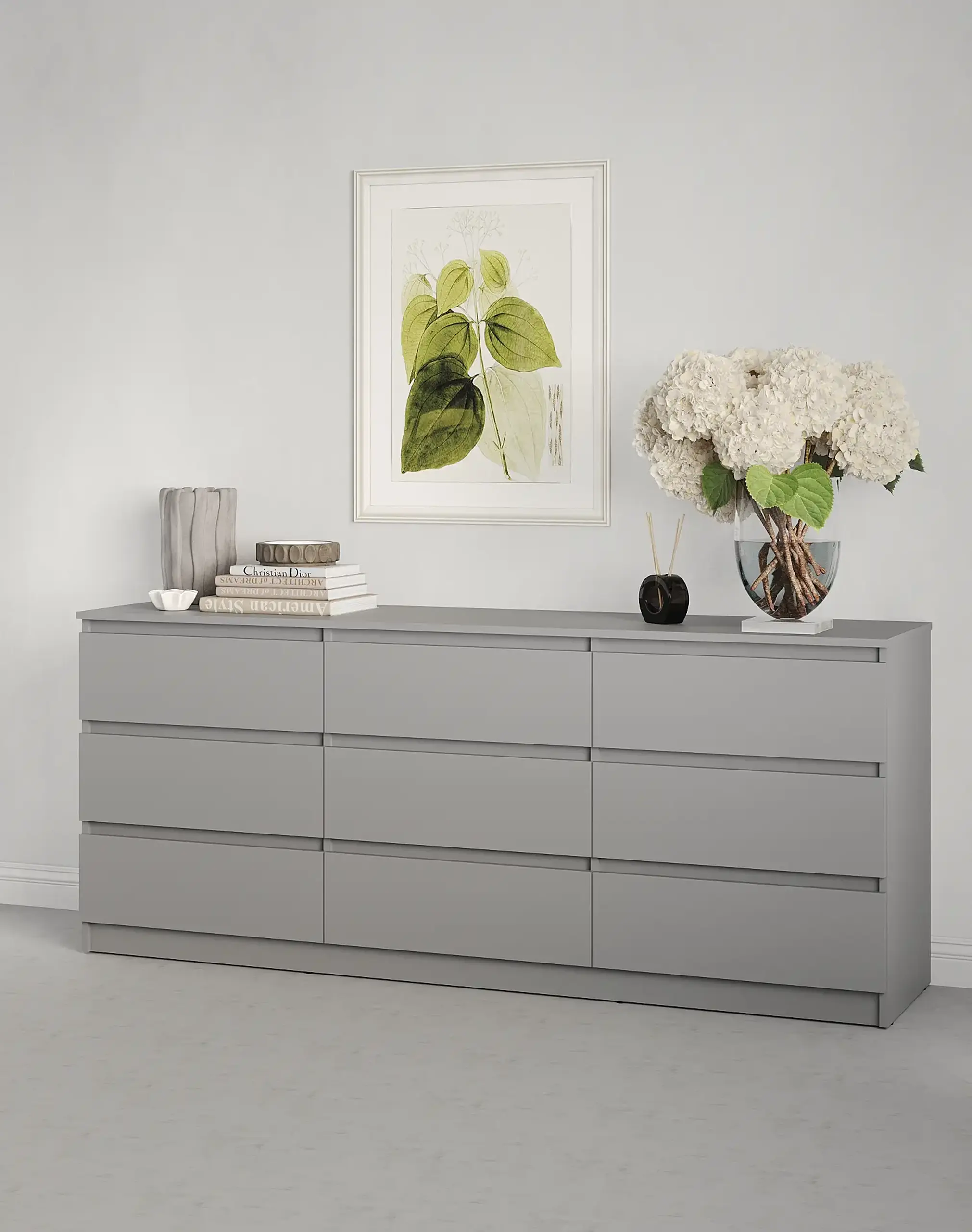 Comodă Neo 9S 180x43x75,5 cm, Gri