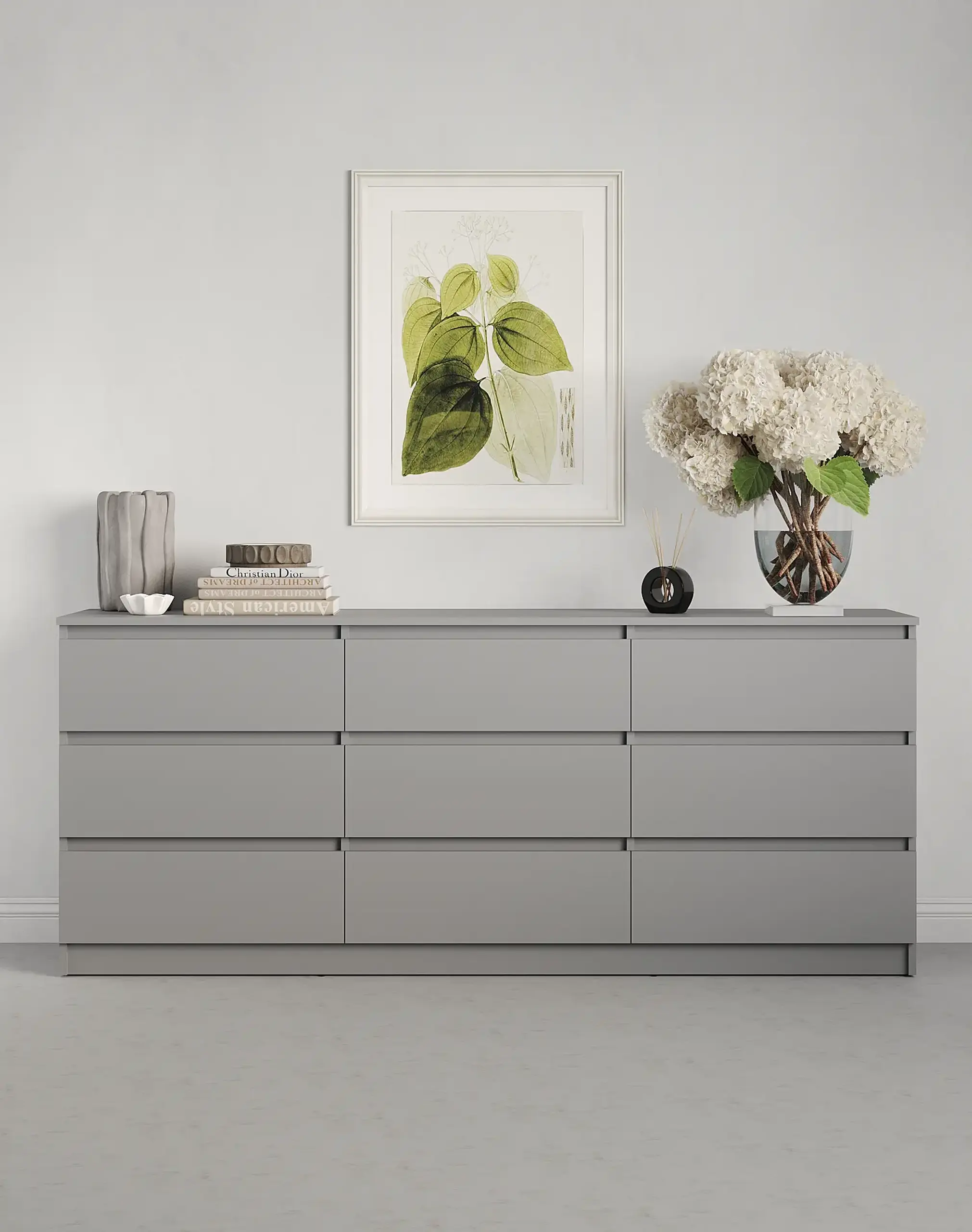 Comodă Neo 9S 180x43x75,5 cm, Gri