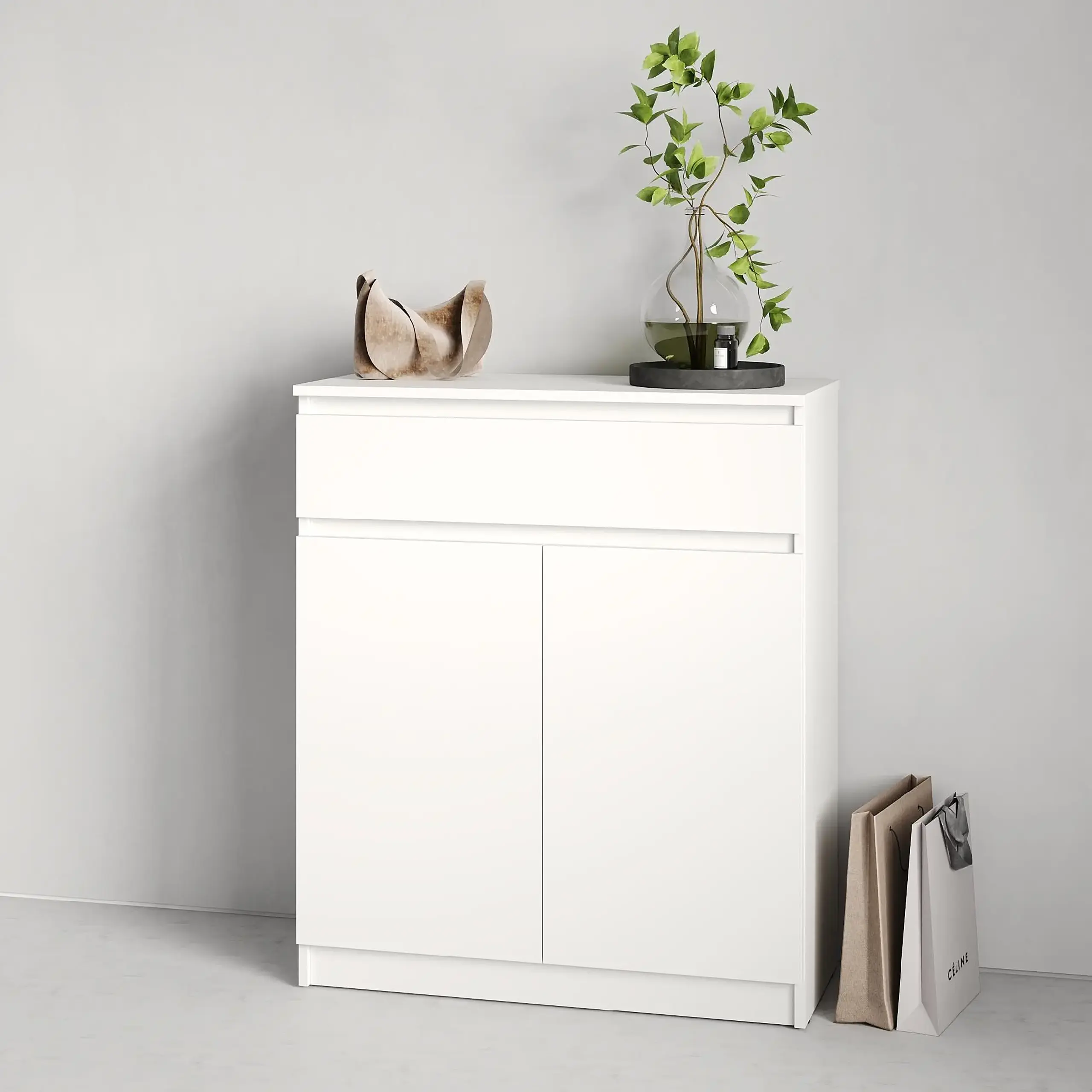 Pantofar Neo 80x35x95 cm, Alb