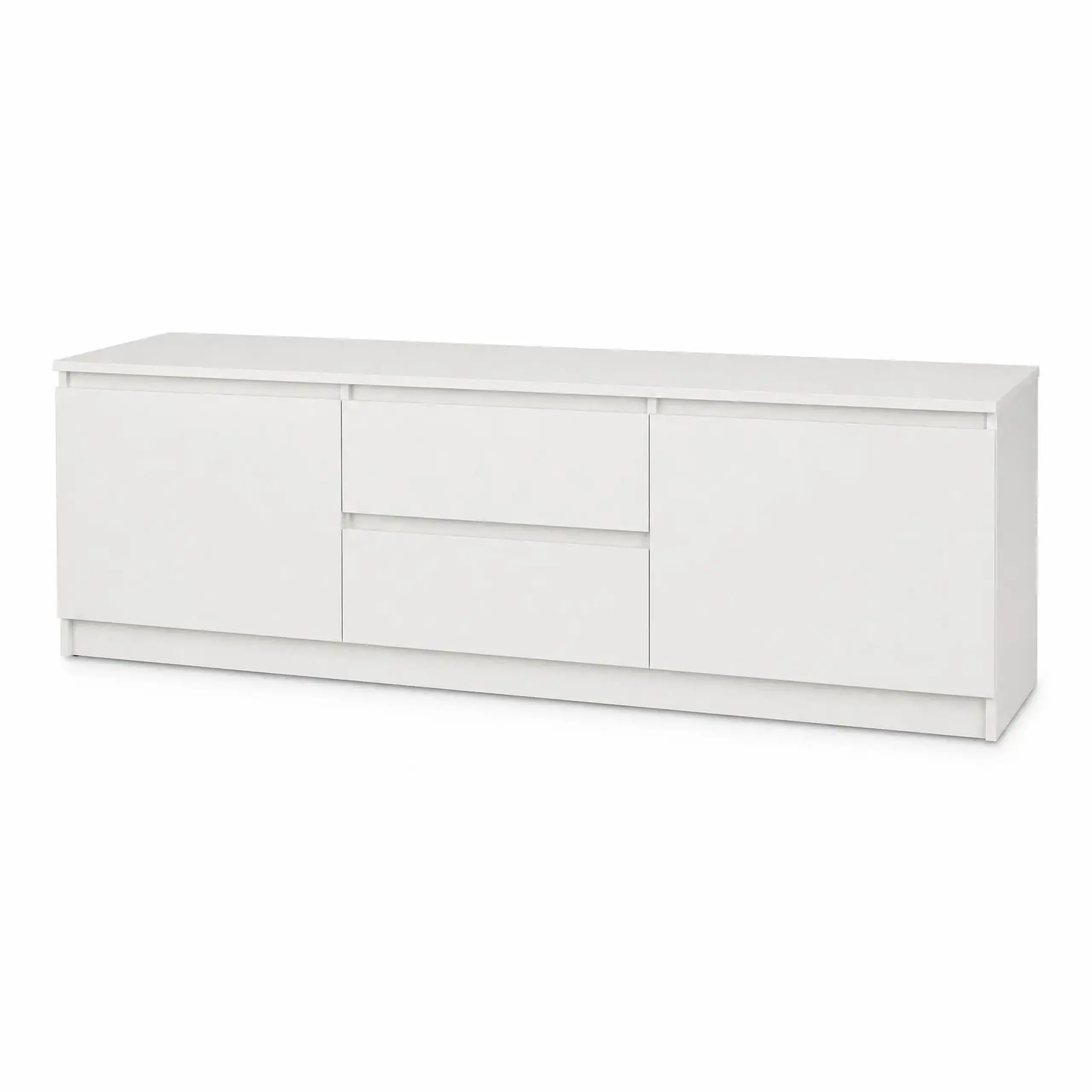 Comodă TV Neo 2D2S 150x43x53 cm, Alb