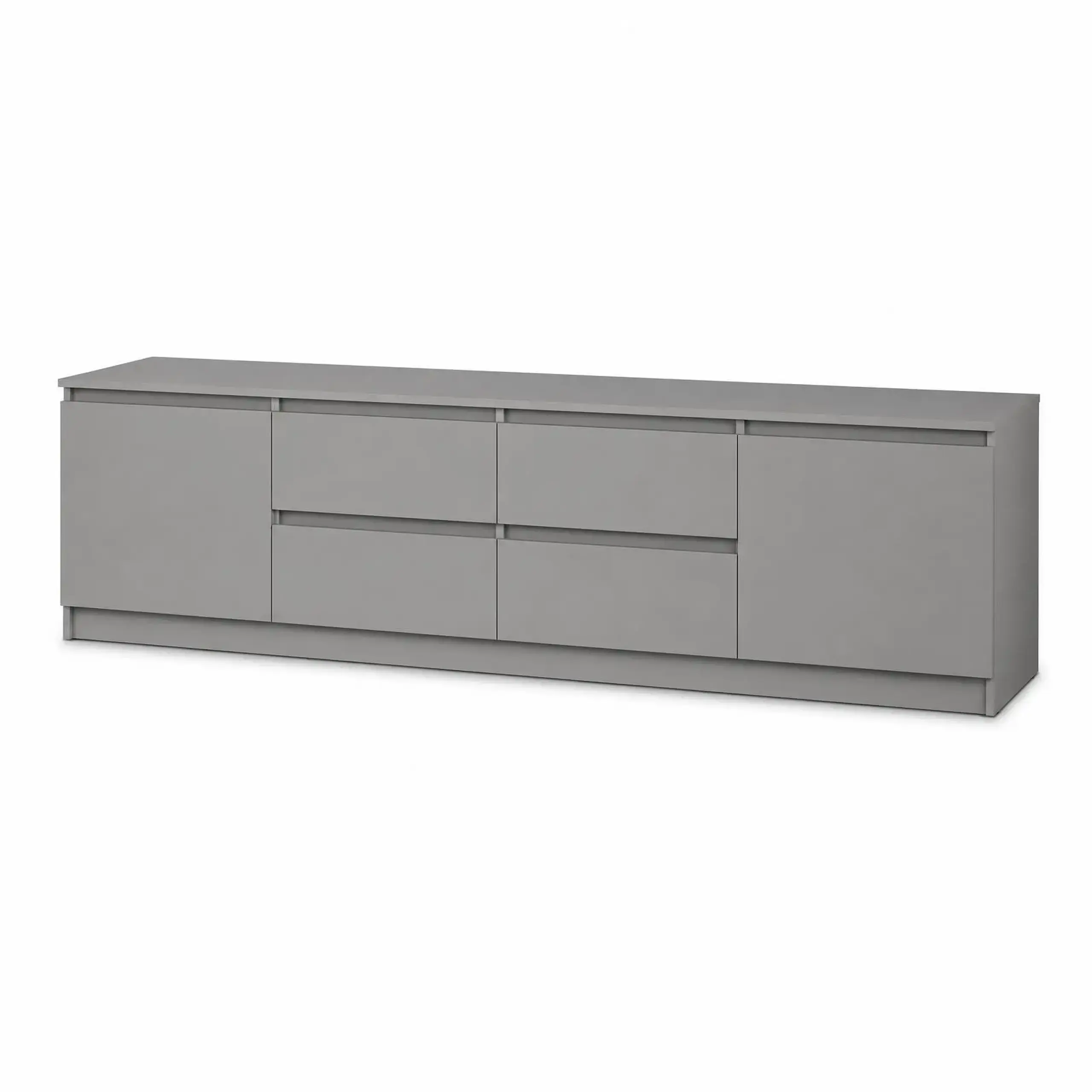 Comodă TV Neo 2D4S 200x43x53 cm, Gri