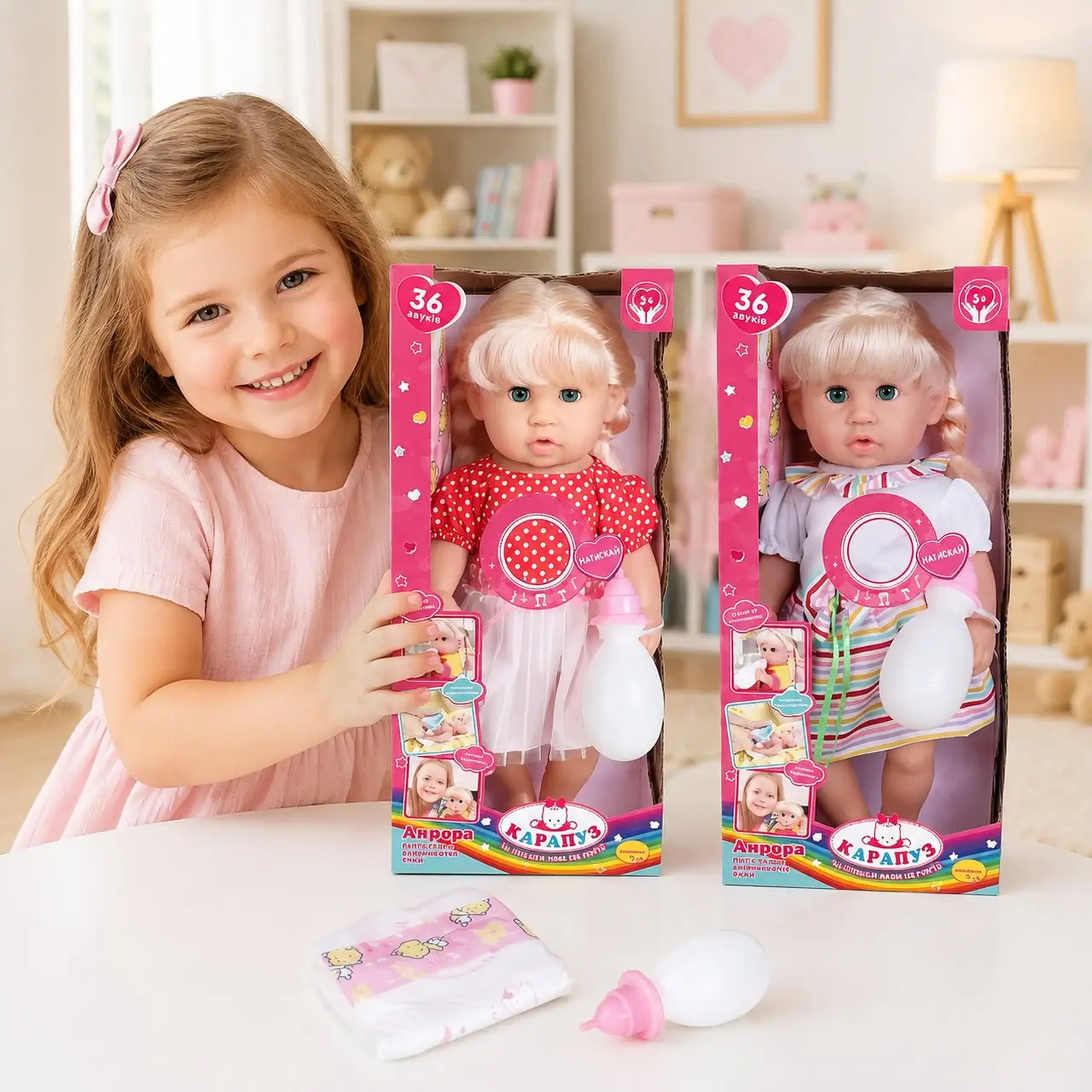Papusa interactiva cu accesorii