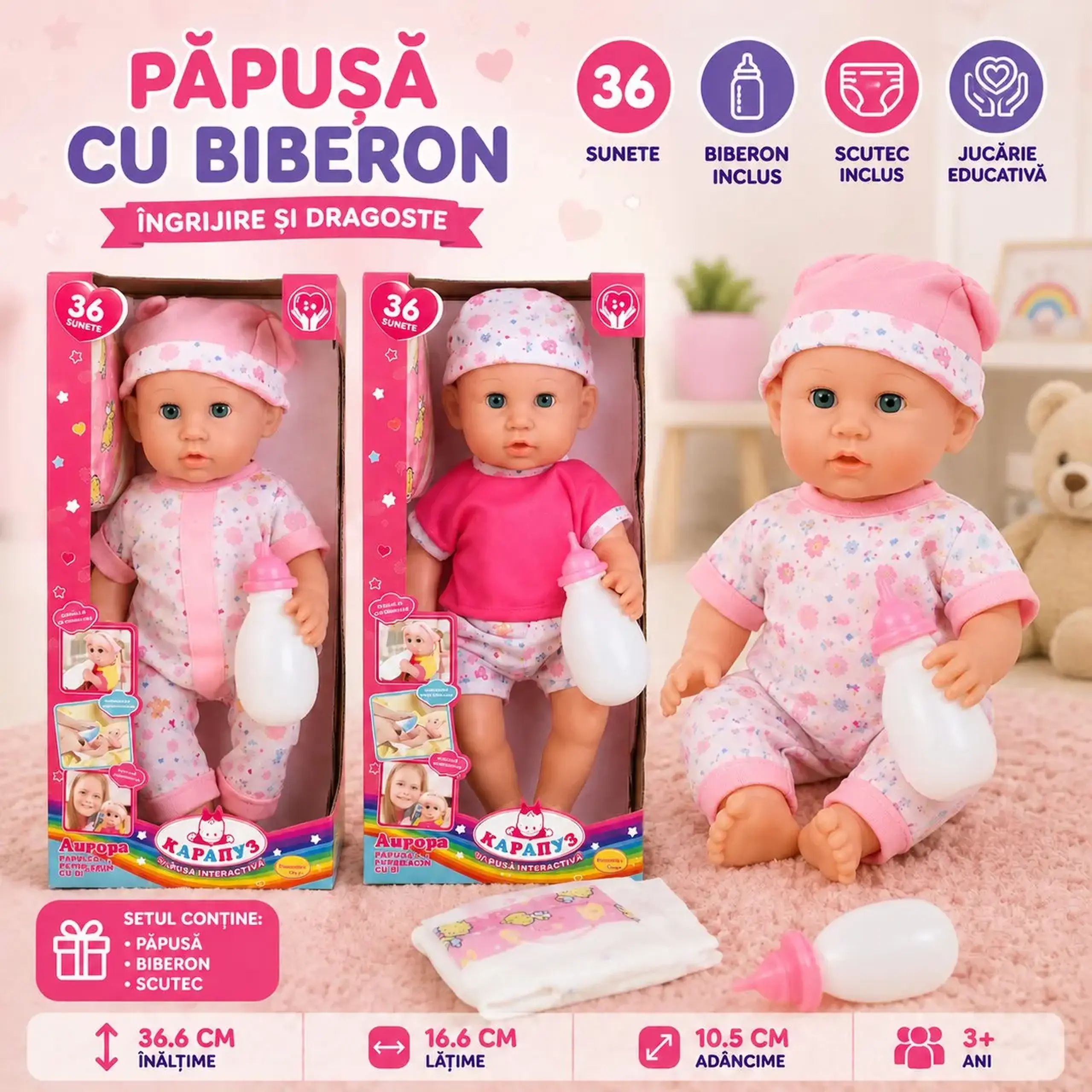 Papusa baby cu accesorii